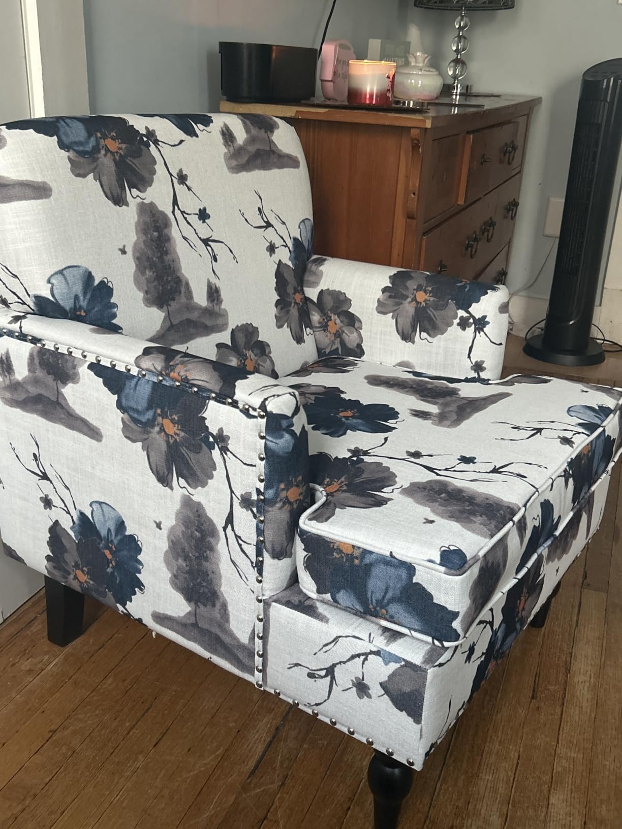 Christopher Knight Home Boaz Fabric Club Chair - Floral Print customer photo 1