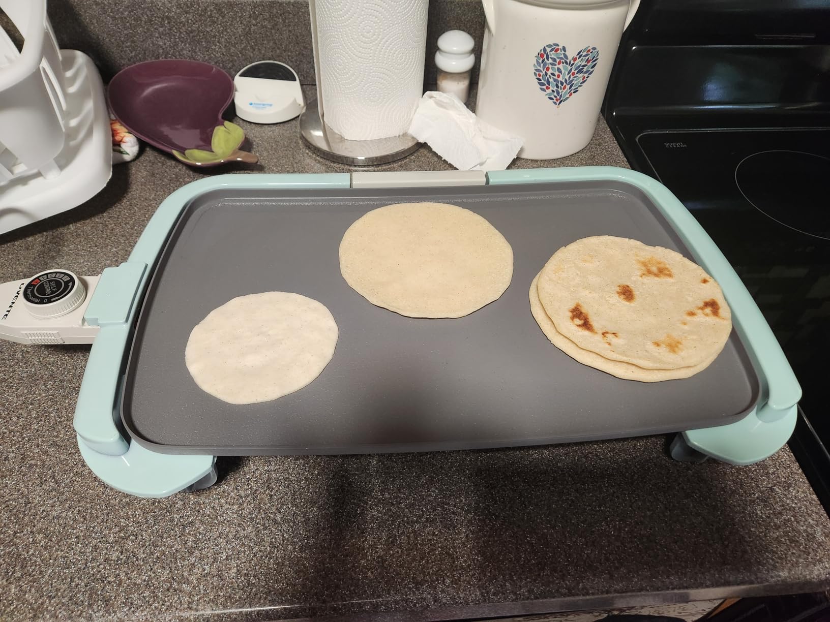OVENTE Electric Griddle 16 x 10 Inch Non-Stick Plate, Removable Temp Control customer photo 1