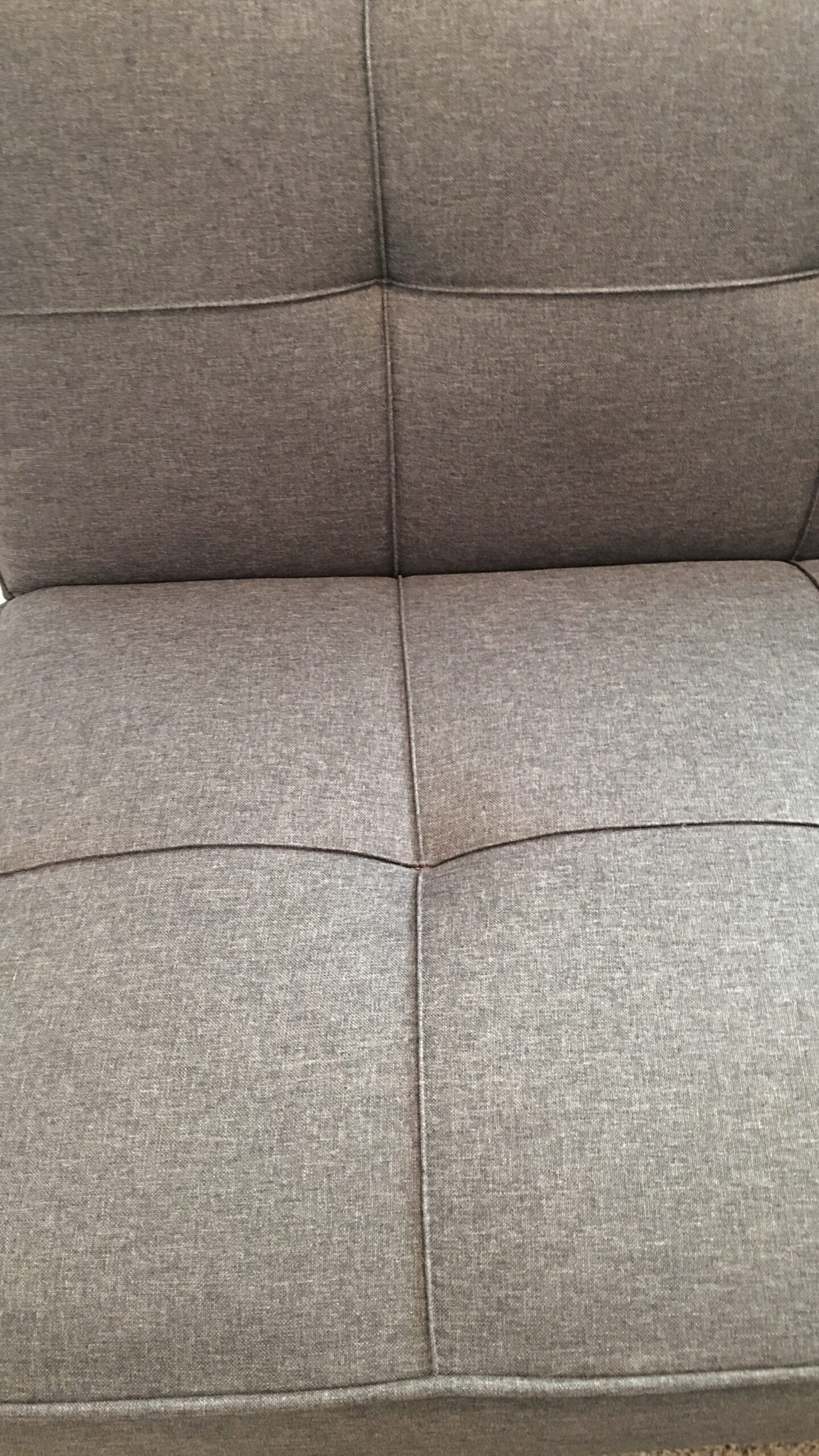 Serta Rane Futon Sofa Bed 66.1-Inch, 3-in-1 Convertible Couch Sleeper for Small Spaces, Tufted Back, Twin Size Guest Bed, Black Woven Fabric customer photo 2