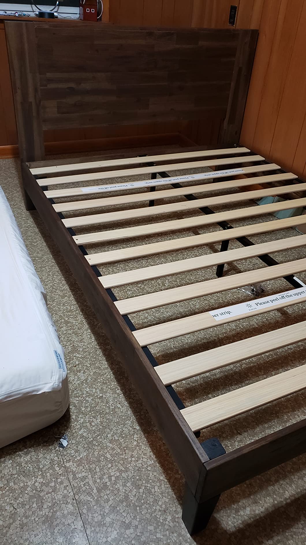 Zinus Tonja Wood Platform Bed Frame with Headboard customer photo 1