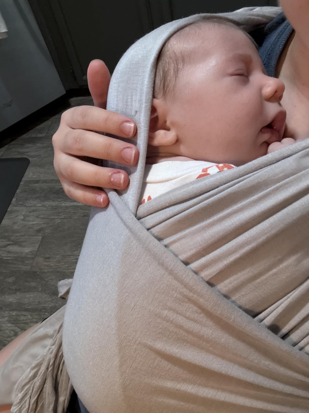 WeeSprout Baby Wraps Carrier - Perfect Child Sling for Newborn and Infant, Enhances Bonding, Soft and Breathable, Ideal for Babywearing customer photo 2