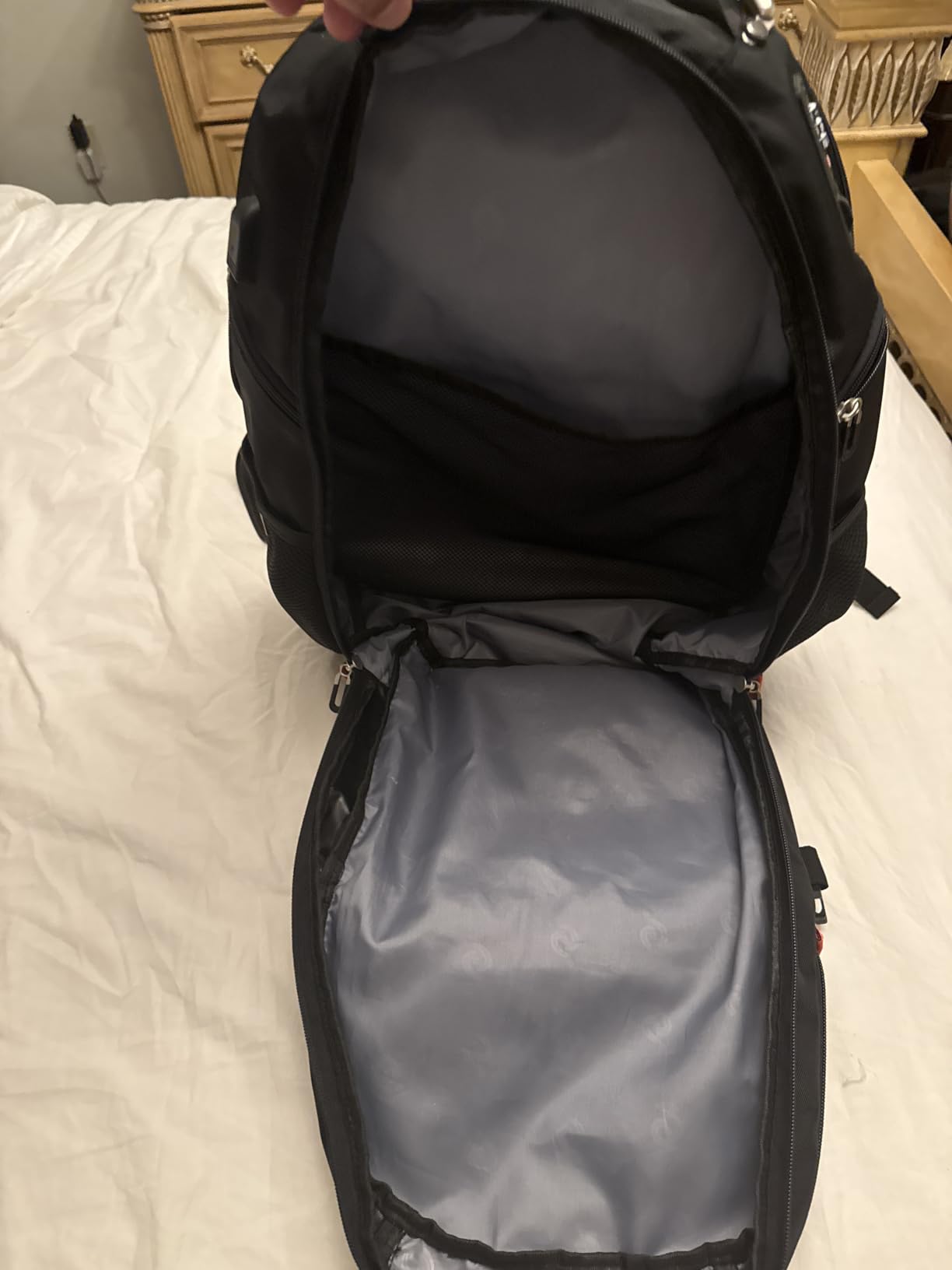 SHRRADOO Extra Large 50L Travel Laptop Backpack with combination lock,High School College Backpack Airline Approved Business Work Bag Fit 17 Inch Laptops for Men Women,Black customer photo 2