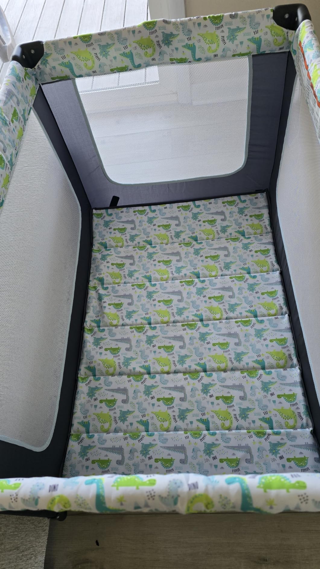Dream On Me Zodiak Baby Playard, Breathable Mesh Sides, Soft Comfortable Mattress, Quick & Easy to Fold with Travel Carry Bag, Compact Space Saving Design customer photo 1