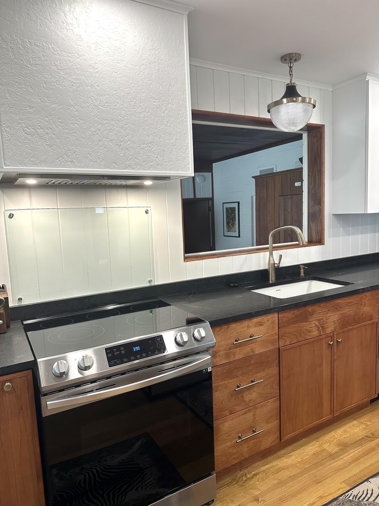 36 inch Insert Range Hood 900 CFM, Ducted/Ductless Convertible Vent Hood | IKTCH Stainless Steel Built-in Kitchen Vent Hood with 4 Speed Gesture Sensing & Touch Control Panel customer photo 2