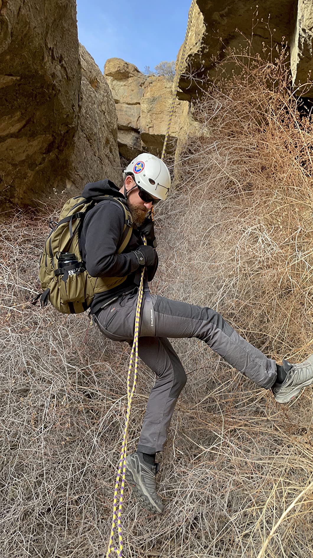 BLACK DIAMOND Men's Crag Gloves, Belaying/Via Ferrata, Leather, Breathable customer photo 1