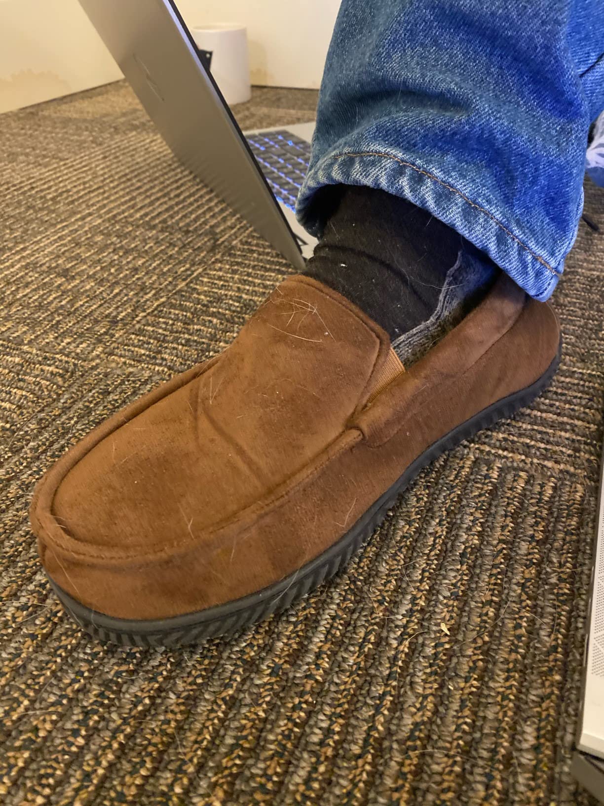 RockDove Men's Alexander Flannel Lined Loafer Slipper customer photo 2