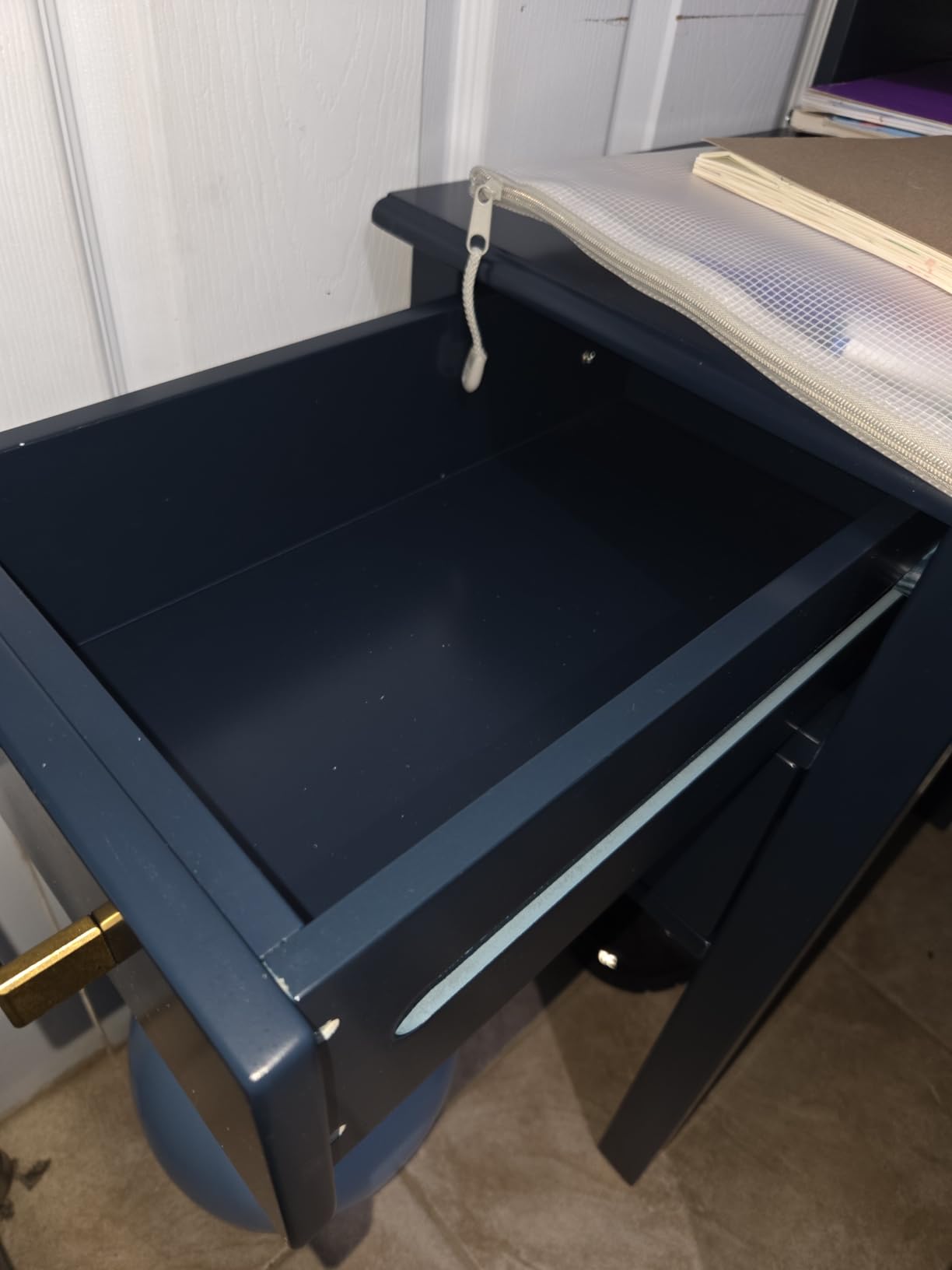 Guidecraft Taiga Kids Desk and Chair Set with Hutch - Navy: Wooden Computer Desk & Workstation | Kids Table with Storage, Drawers and Cubby Shelves, Children's Study Table & Chair Set customer photo 1