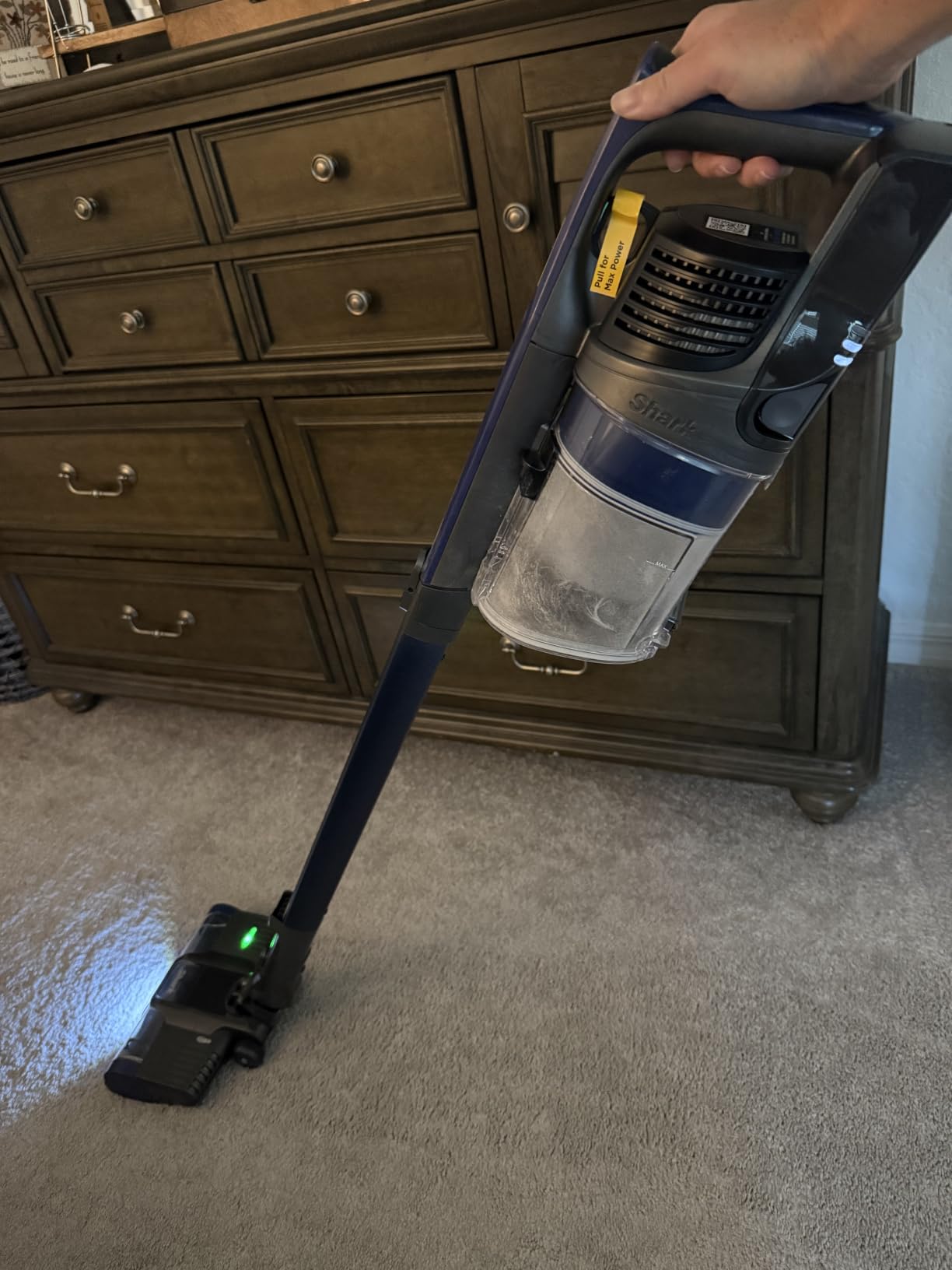 Shark Cordless Vacuum Cleaner - Blue - IZ363HT | Lightweight Carpet and Hardwood Floor Vacuum for Pet Hair, HEPA Filter, Handheld Stick Design, 50-Min Runtime customer photo 2