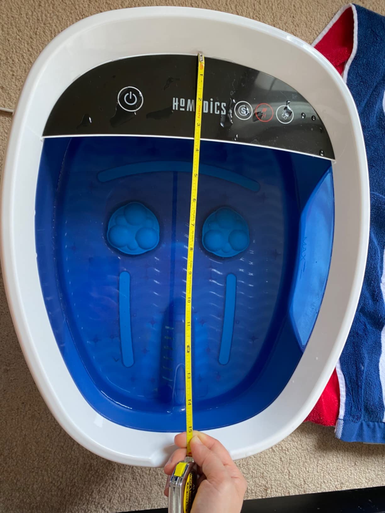 Homedics Shiatsu Bliss Footbath with Heat Boost, Foot Spa Massager, Deep Kneading Pedicure Tub, Vibrating Bubbles with Soothing Heat customer photo 1