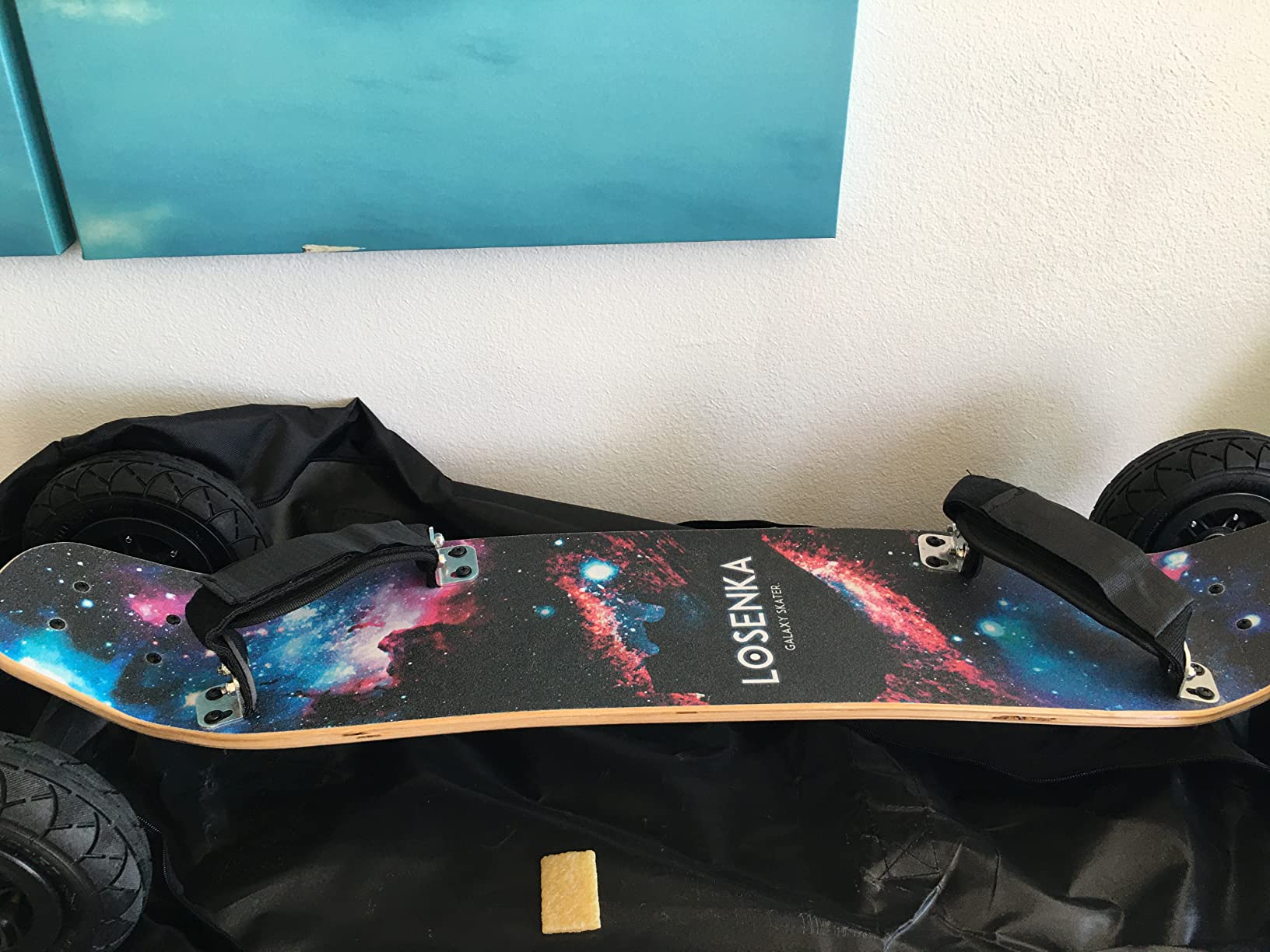 MountainBoard All Terrain Skateboard Kiteboard Cross Country Mountainboard Big Wheel Downhill Longboard All Terrain Longboard Kite Board with Bindings for Cruising and Downhill customer photo 2