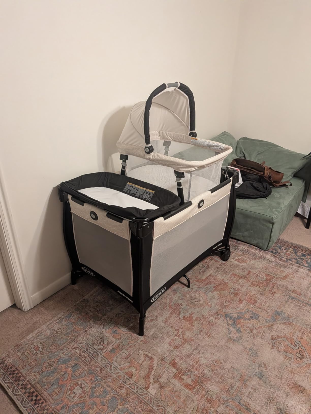 Graco Pack 'n Play Close2Baby Bassinet Playard Features Portable Bassinet Diaper Changer and More, Derby customer photo 1