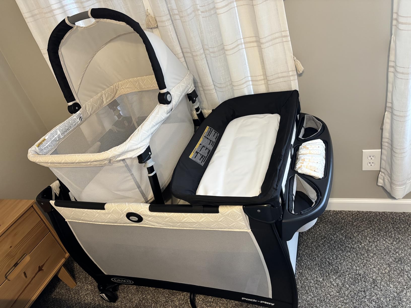 Graco Pack 'n Play Close2Baby Bassinet Playard Features Portable Bassinet Diaper Changer and More, Derby customer photo 2