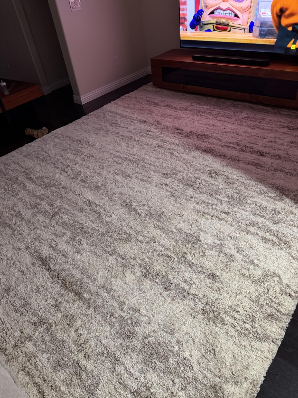 SAFAVIEH Area Rug 8x10 - Hudson Shag Collection - Large - Ivory & Beige, Non-Shedding & Easy Cleaning, Ultra Plush Thick Pile, Ideal for Living Room, Bedroom, Dining Space customer photo 1