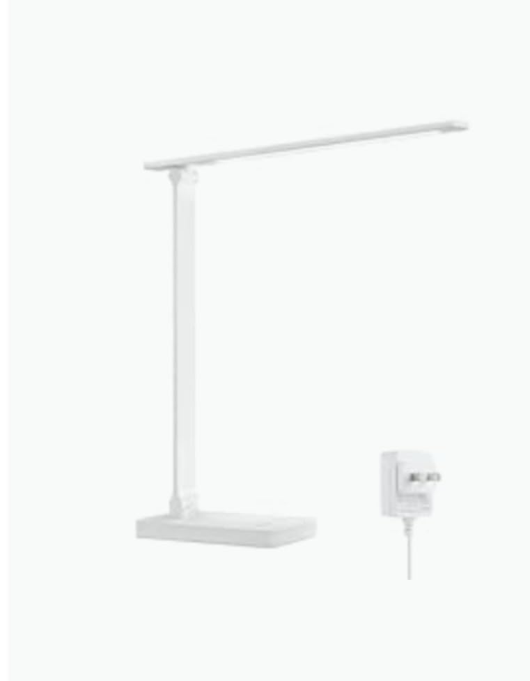 Lepro LED Desk Lamp, Metal Desk Light 9.5W 800lm, Best Task Lamp, 5 Color Modes 5 Brightness Level, Dimmable Home Office Desktop Lamp for Reading, Crafting, Sewing, Puzzle, Nail, White customer photo 1