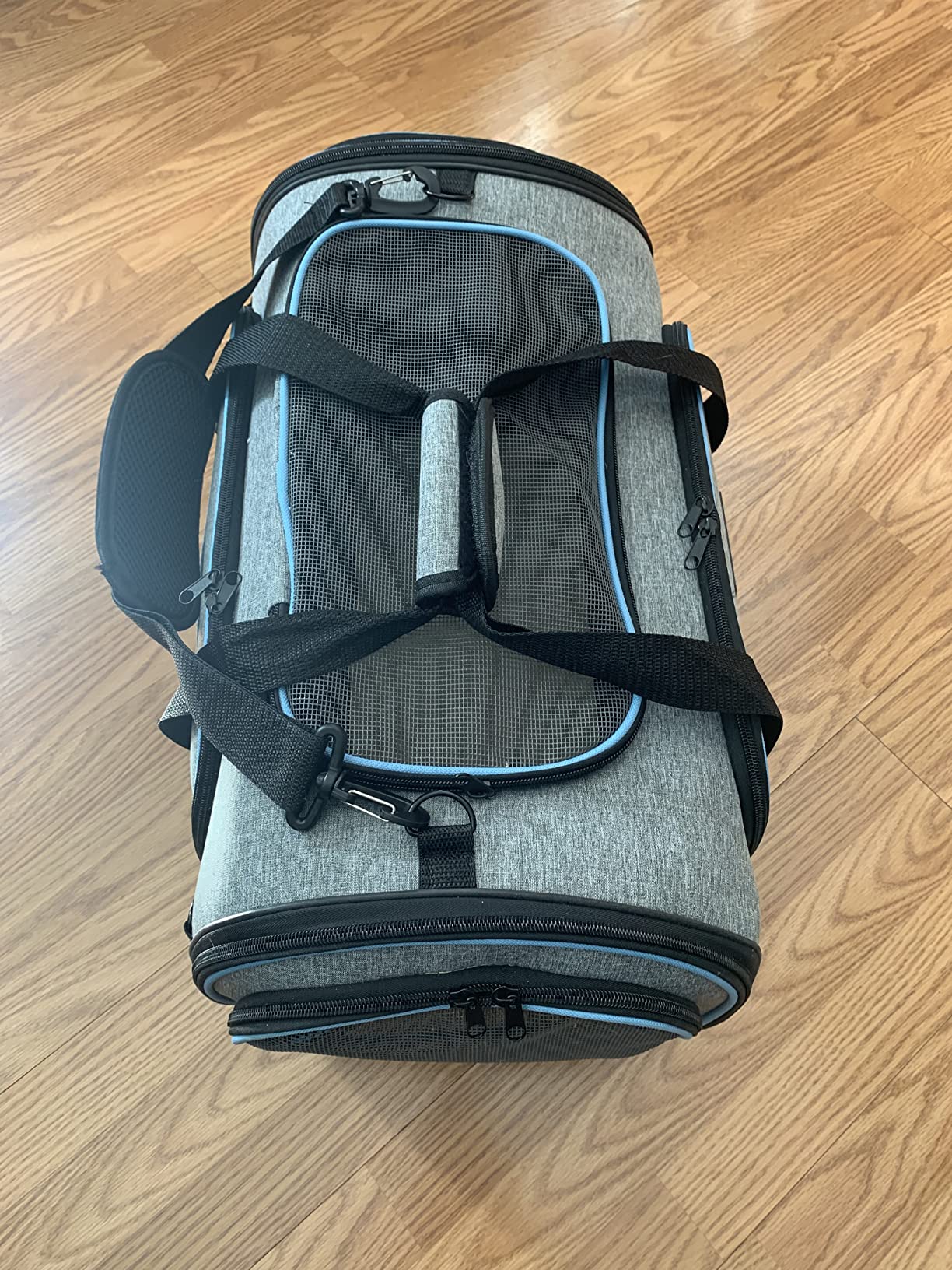 Pet Carrier Airline Approved, 4 Sides Expandable Cat Carrier Bag with Removable Fleece Pad, Large Soft Sided Pet Travel Carrier, Dog Carrier for Cats, Puppy and Small Dogs customer photo 1