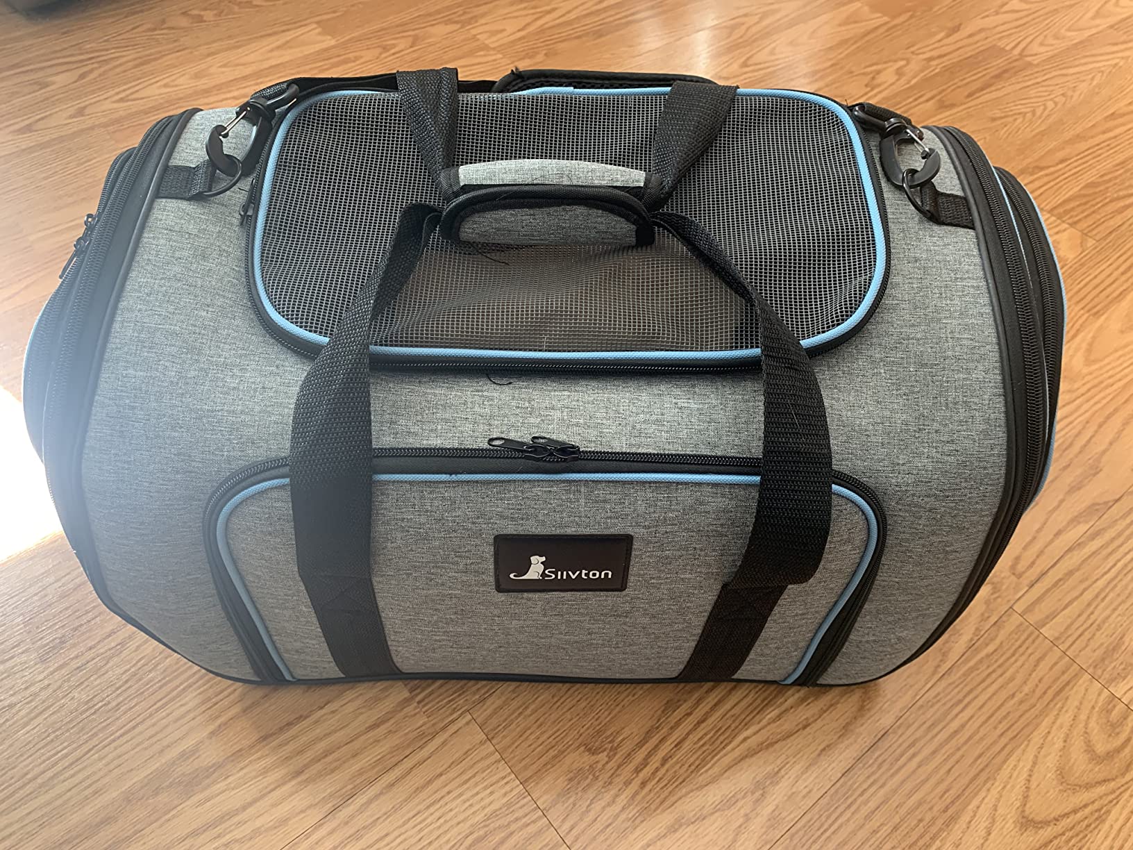 Pet Carrier Airline Approved, 4 Sides Expandable Cat Carrier Bag with Removable Fleece Pad, Large Soft Sided Pet Travel Carrier, Dog Carrier for Cats, Puppy and Small Dogs customer photo 2