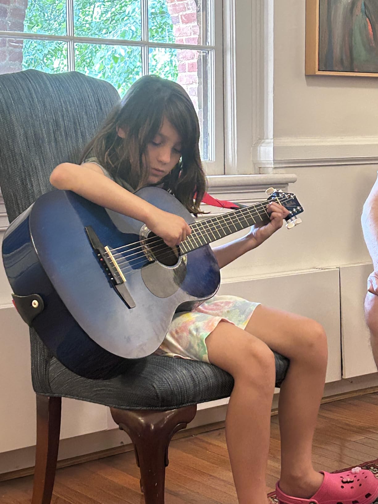 Fender FA-15 3/4-Scale Kids Steel String Acoustic Guitar - Moonlight Burst Bundle with Gig Bag, Tuner, Strap, Picks, and Austin Bazaar Instructional DVD customer photo 1