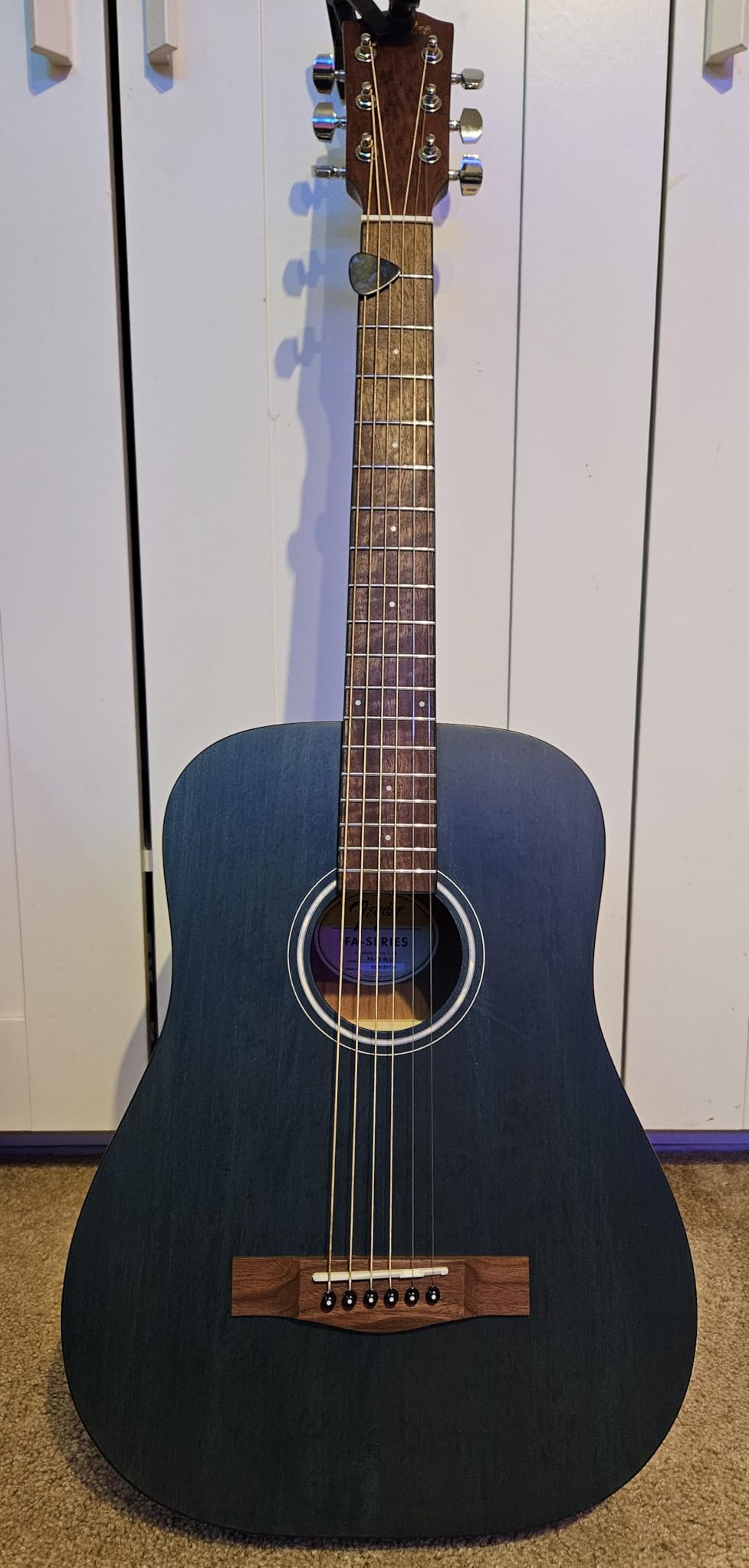 Fender FA-15 3/4-Scale Kids Steel String Acoustic Guitar - Moonlight Burst Bundle with Gig Bag, Tuner, Strap, Picks, and Austin Bazaar Instructional DVD customer photo 2