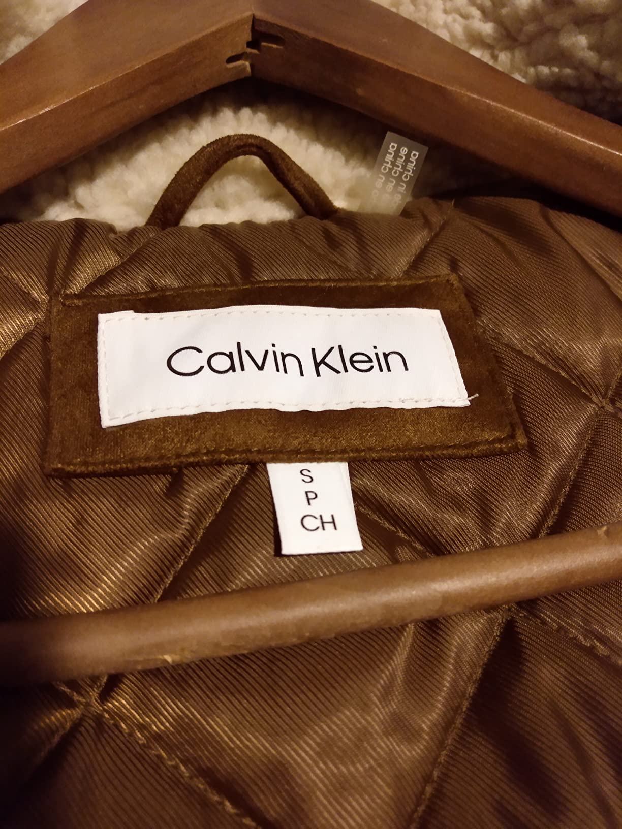 Calvin Klein Men's Faux Fur Lined Jacket customer photo 1