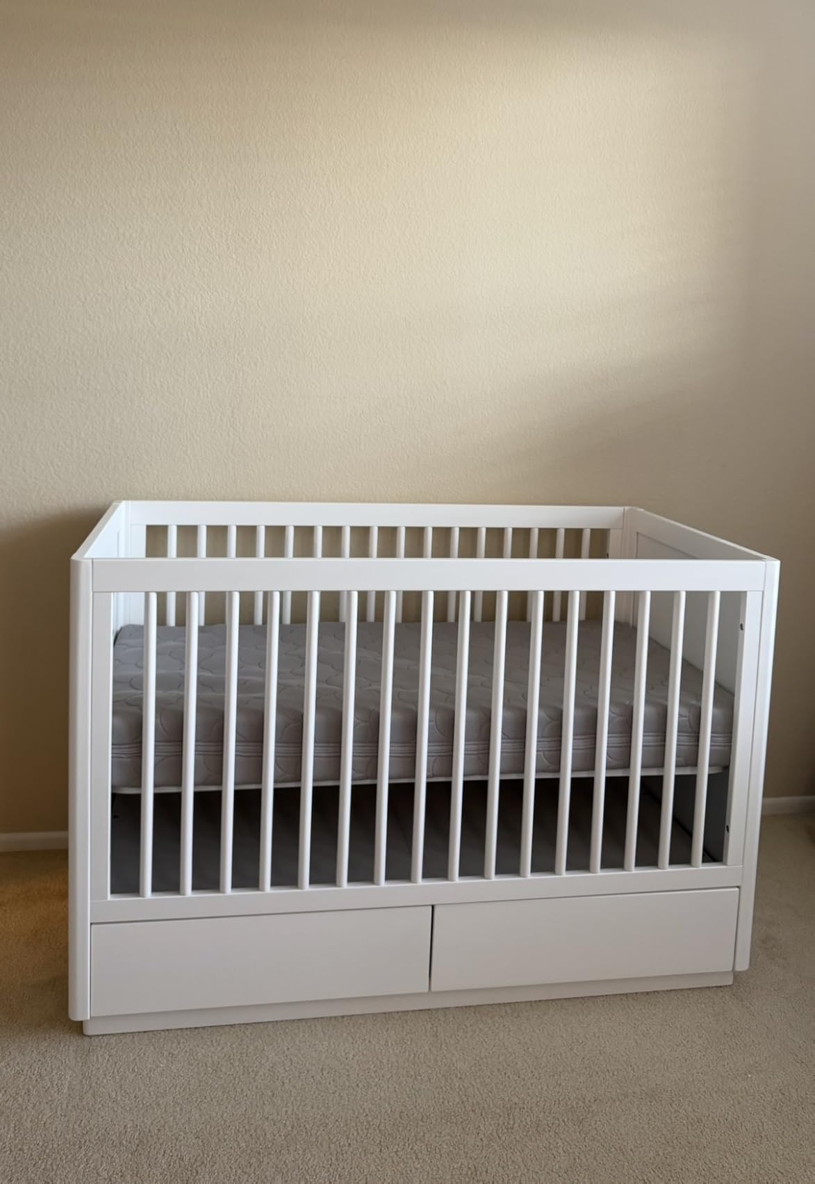 Babyletto Bento 3-in-1 Convertible Storage Crib with Toddler Bed Conversion Kit in White, Undercrib Storage Drawers, Greenguard Gold Certified customer photo 1