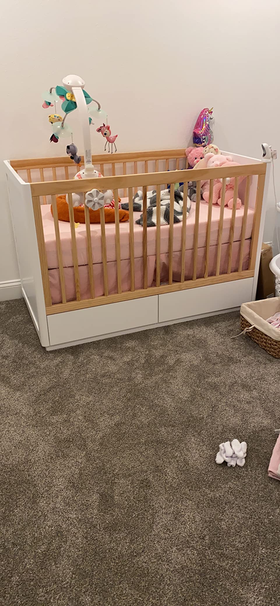 Babyletto Bento 3-in-1 Convertible Storage Crib with Toddler Bed Conversion Kit in White, Undercrib Storage Drawers, Greenguard Gold Certified customer photo 2