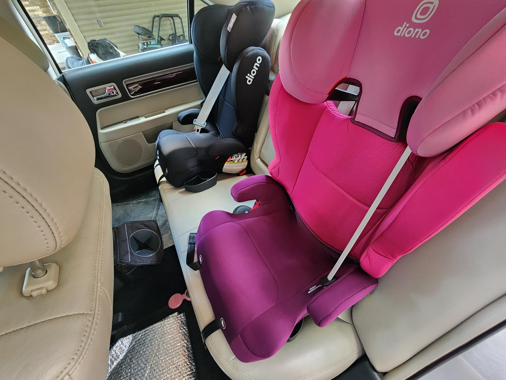 Diono Cambria 2 XL, Dual Latch Connectors, 2-in-1 Belt Positioning Booster Seat, High-Back to Backless Booster, Space and Room to Grow, 7 Headrest Positions, 8 Years 1 Booster Seat, Pink customer photo 2