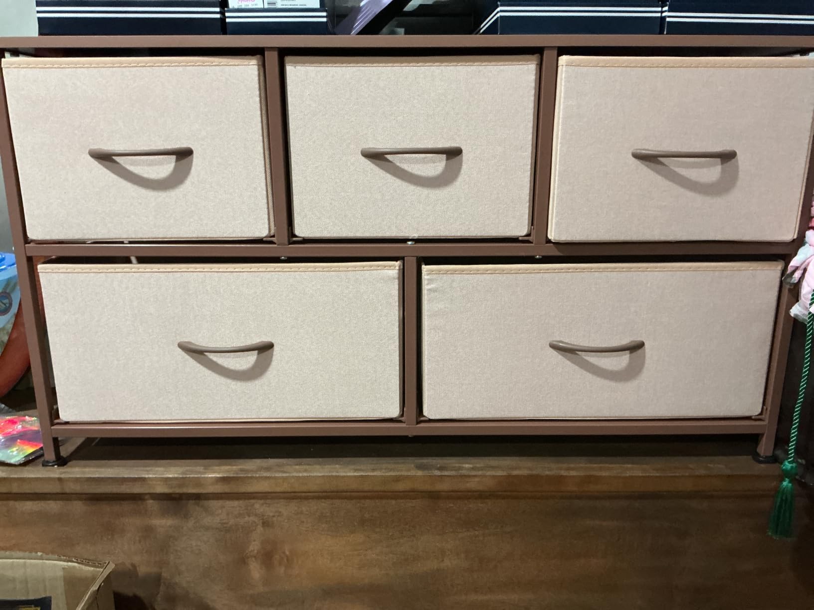 WLIVE Wide Dresser for Bedroom, 8 Drawer Chest of Drawers, Black Wood Grain customer photo 2