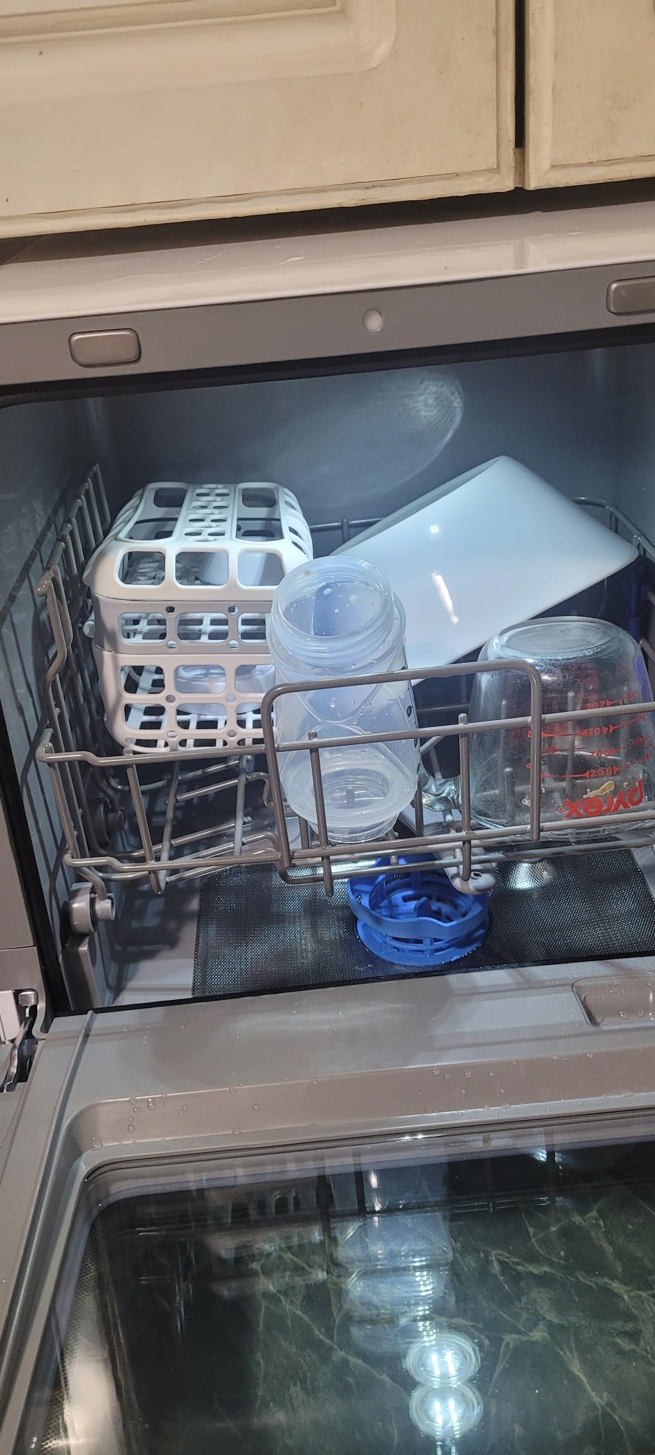 COMFEE' Portable Mini Dishwasher Countertop with 1.32Gal Built-in Water Tank for Apartments& RVs, No Hookup Needed, 6 Programs, 360° Dual Spray, 162℉ High-Temp& Air-Dry Function customer photo 1