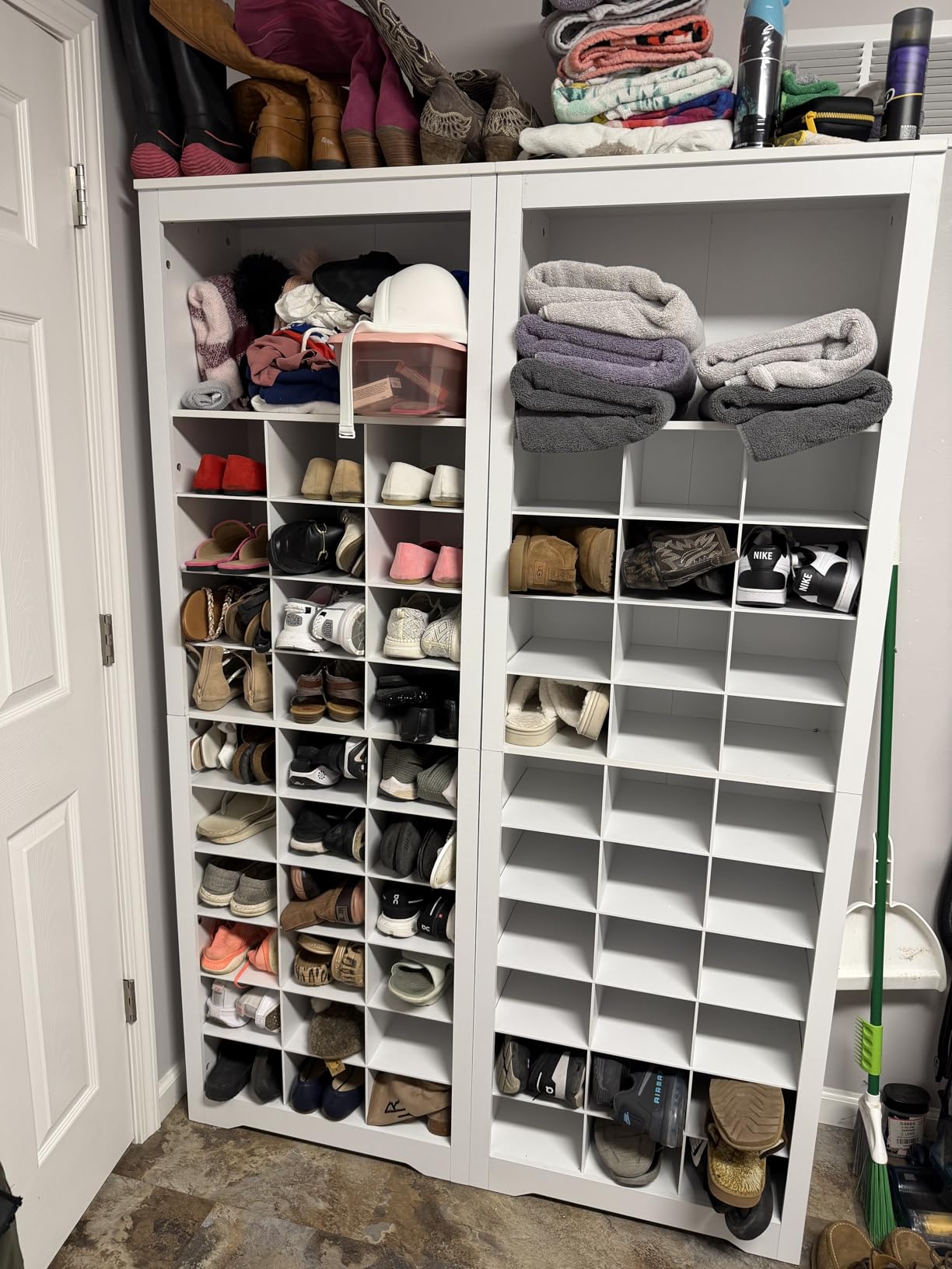 VASAGLE Shoe Storage Cabinet, 10 Tier Shoe Rack Organizer, Holds Up to 30 Pairs of Shoes, for Entryway Bedroom, 12.6 x 24.8 x 73.6 Inches, Rustic Walnut ULBS273T41 customer photo 1