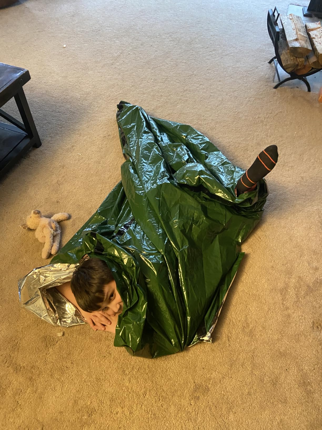 Ironstripe Bivy Sack XL Waterproof Survival Sleeping Bag with Emergency Whistle, Built-in Hood & Thermal Mylar - Tear & Puncture-Resistant customer photo 1