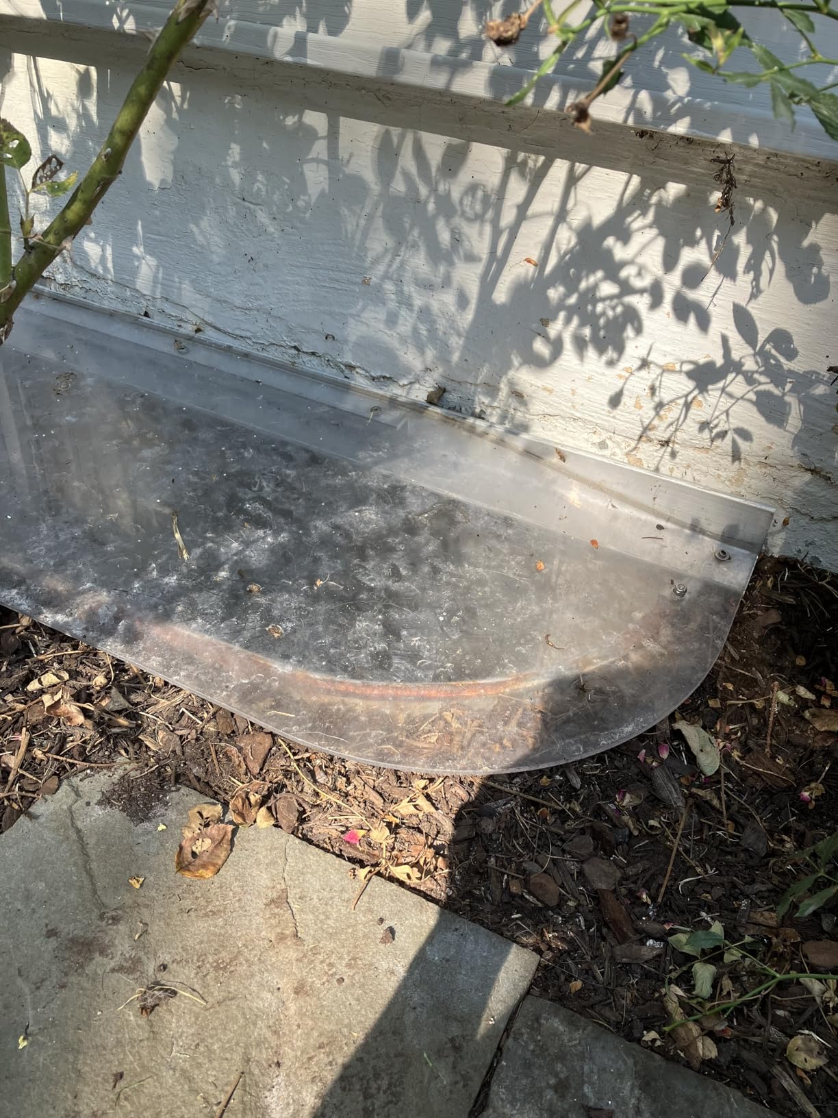 Clear Polycarbonate Window Well Cover Sloped Elongated (40