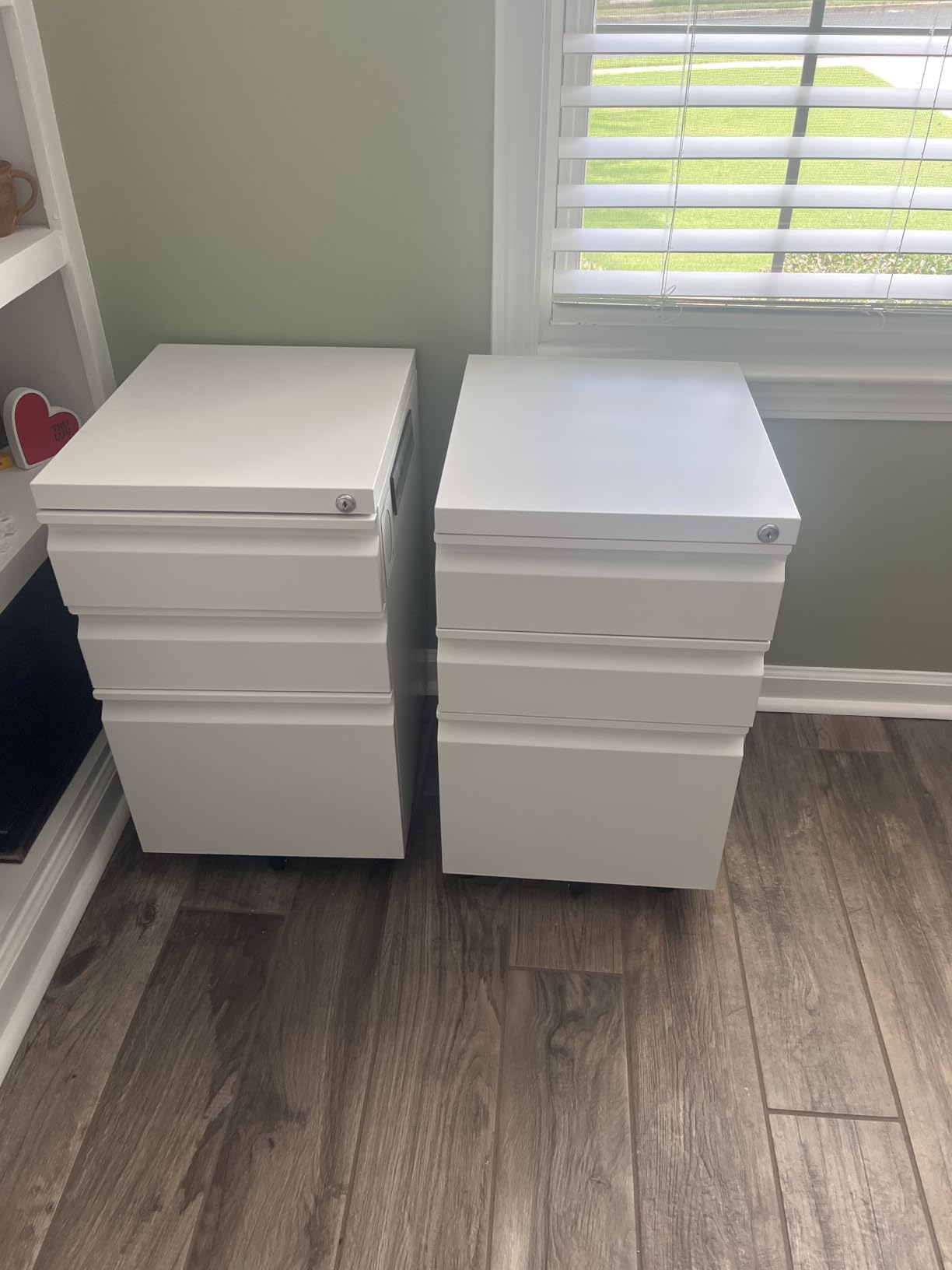 Letaya 3 Drawer Mobile File Cabinet with Lock, Under Desk Metal Filing Cabinets for Home Office Organizer Letters/Legal/A4 (Fully Assembled-Black) customer photo 1