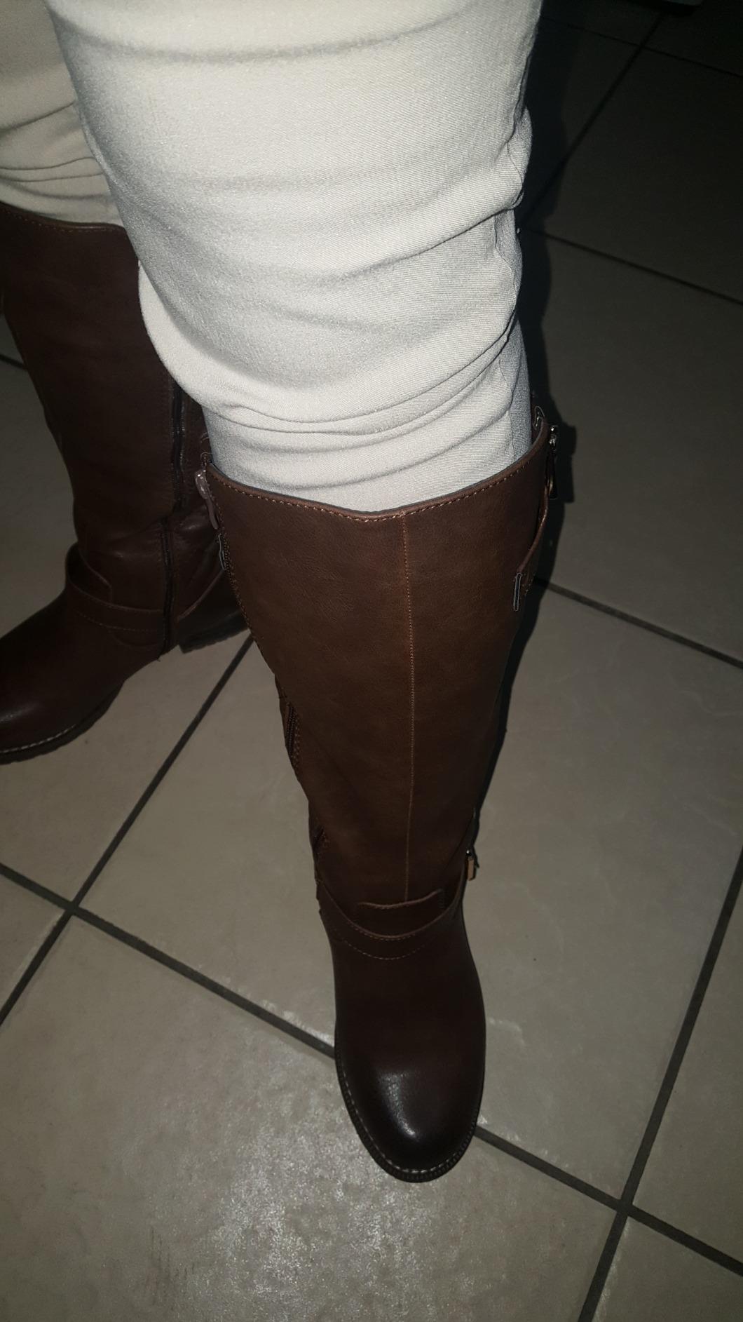 Women's Quilted Knee-High Fashion Dressy Riding Boots customer photo 2
