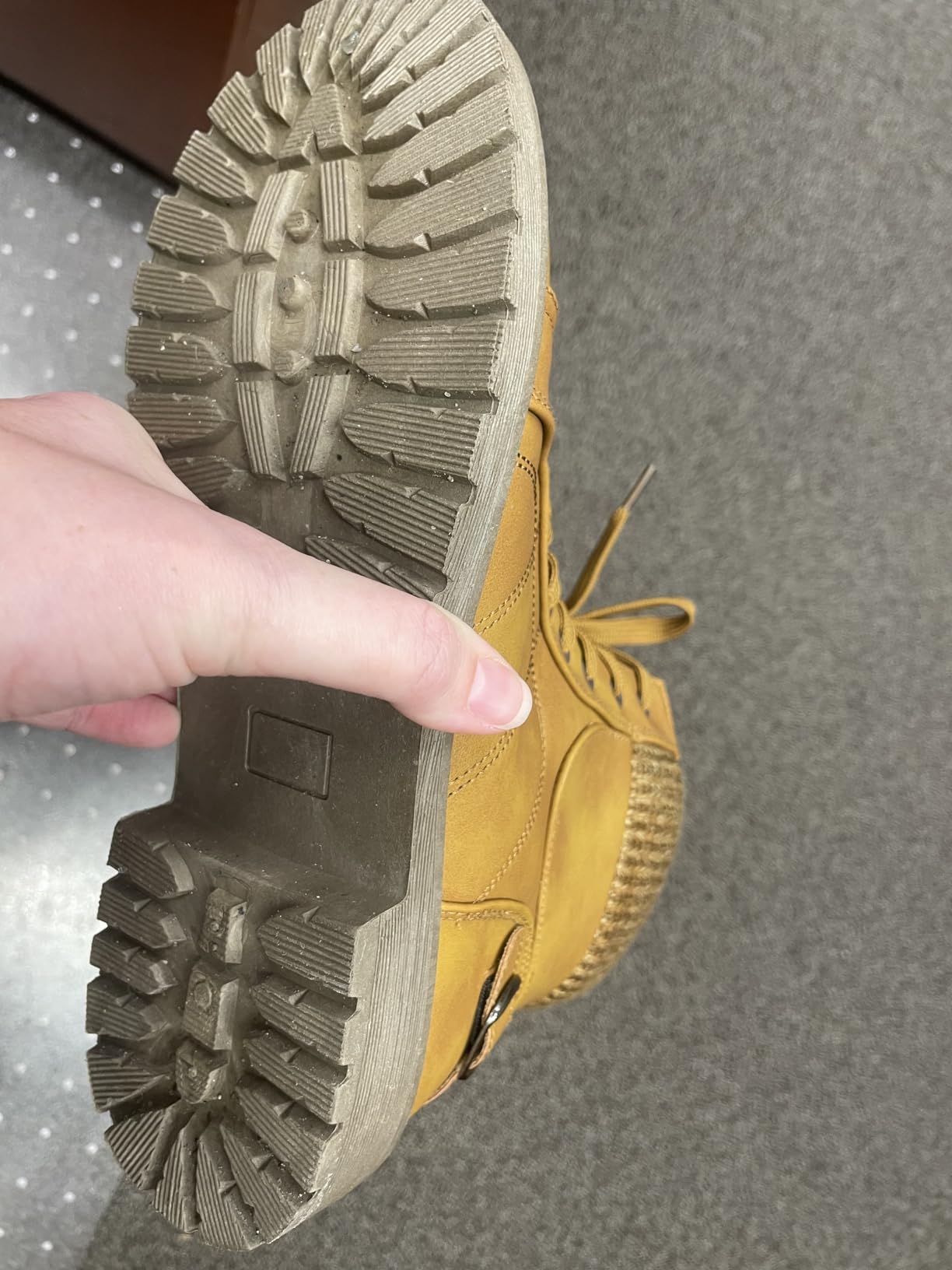 XRH Women Lace Up Combat Boot Winter Snow Boots Warm Fur Lined Ankle Booties Waterproof Hiking Boot for Women Non Slip Leather Boot Shoes customer photo 1