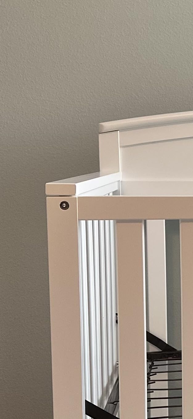 Graco Benton 5-in-1 Convertible Crib with Drawer, Pebble Gray | GREENGUARD Gold Certified, Converts from Baby Crib to Toddler Bed, Daybed and Full-Size Bed, Full-Size Nursery Storage Drawer customer photo 2
