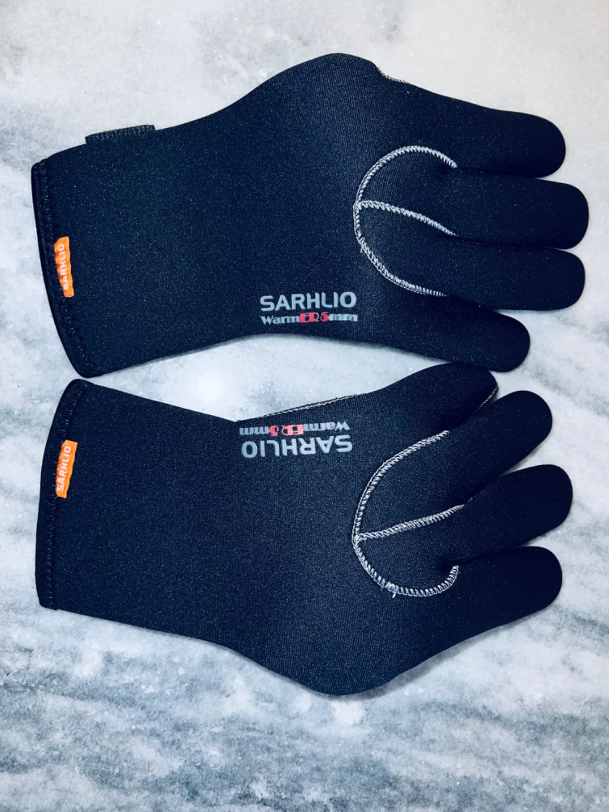 Water Gloves 5mm Neoprene Warmer Wetsuit Winter Gloves with Adjustable Wrist Strap for Ice Canoeing Ocean Swimming Kayaking Spearfishing Skiing customer photo 2