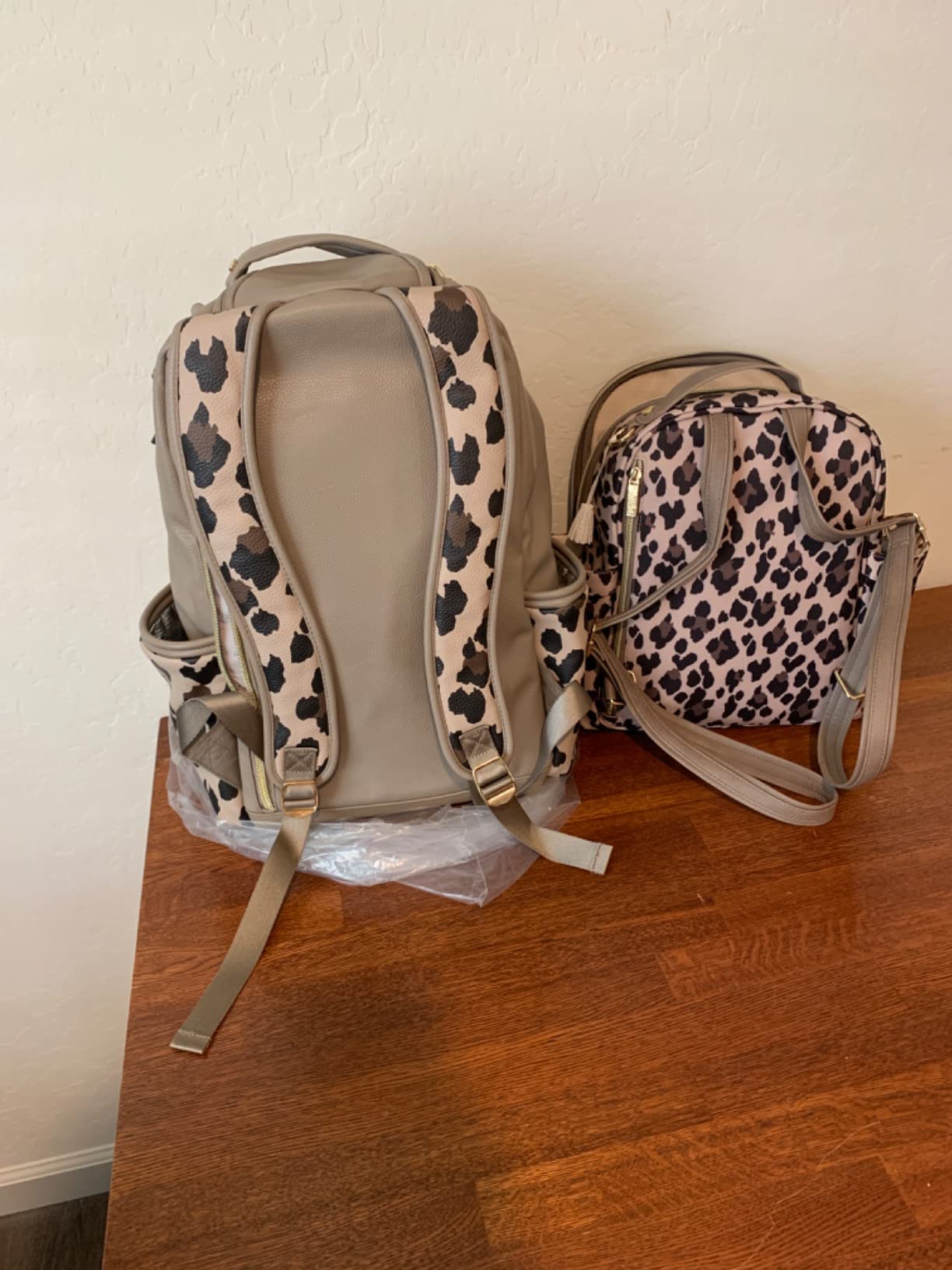 Itzy Ritzy Boss Plus Diaper Bag Backpack with 19 Pockets (Vanilla Latte) | Large Diaper Bag Backpack Includes 2 Insulated Bottle Pockets, Changing Pad, Stroller Clips, Padded Straps, Travel-Ready customer photo 2
