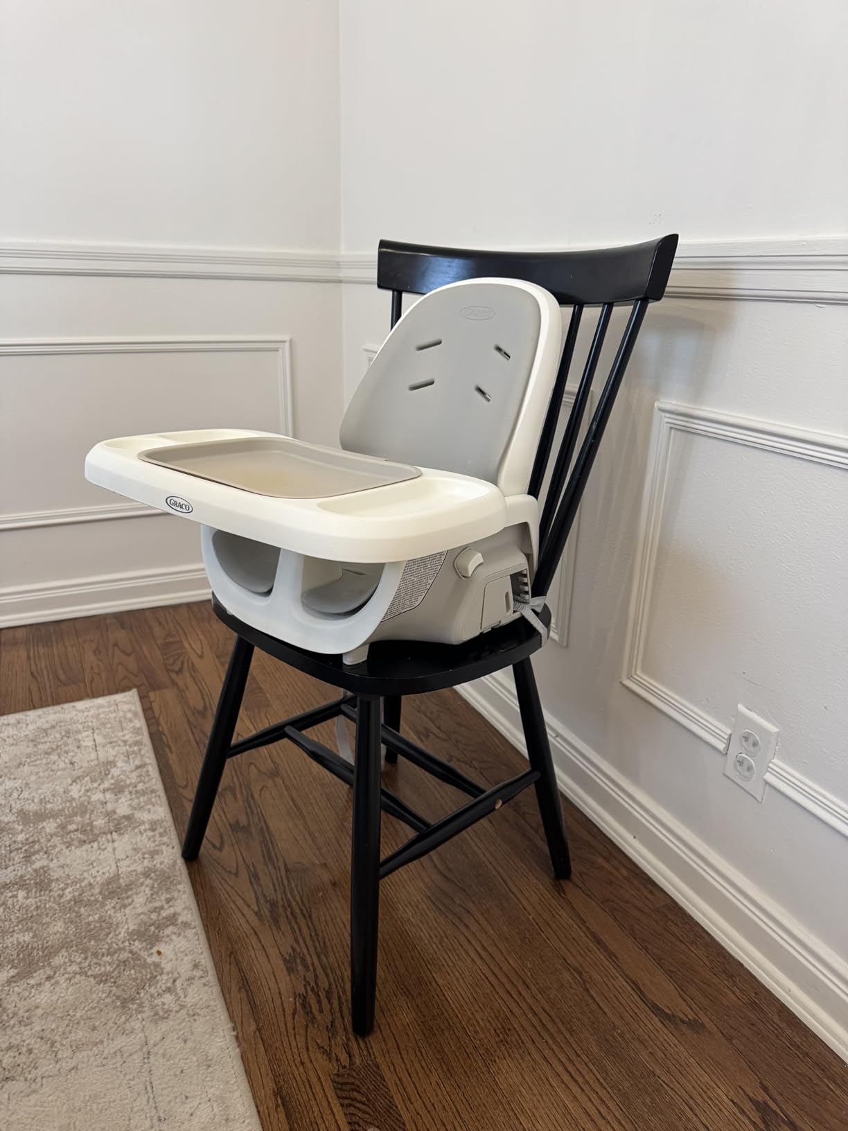 Graco EveryStep 6 in 1 High Chair, Babies and Toddlers Portable Slim High Chair with 6 Growing Stages from Infant to Toddler Seating, Convenient for Dining Time, Featured Design in Misty customer photo 2