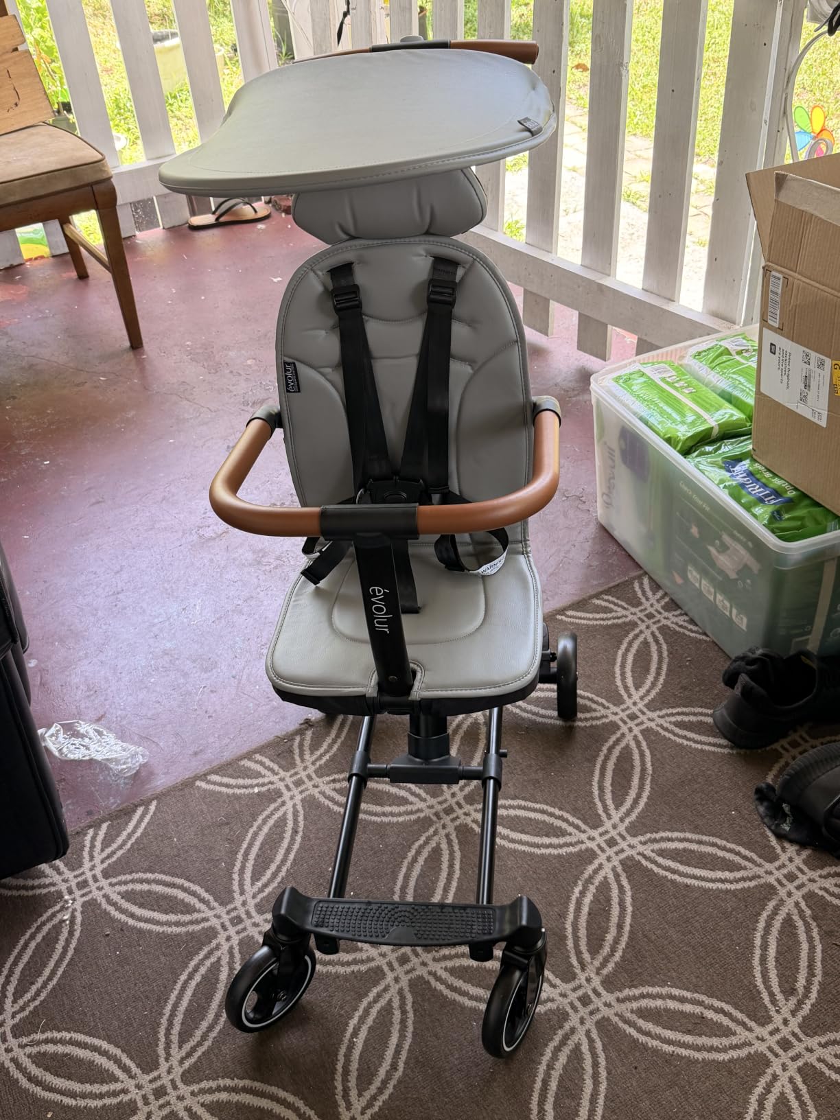 Dream On Me Cruise Rider Stroller with Canopy, Lightweight Umbrella Stroller with Compact Fold, Easy to Carry Travel Stroller - Koala Gray customer photo 1