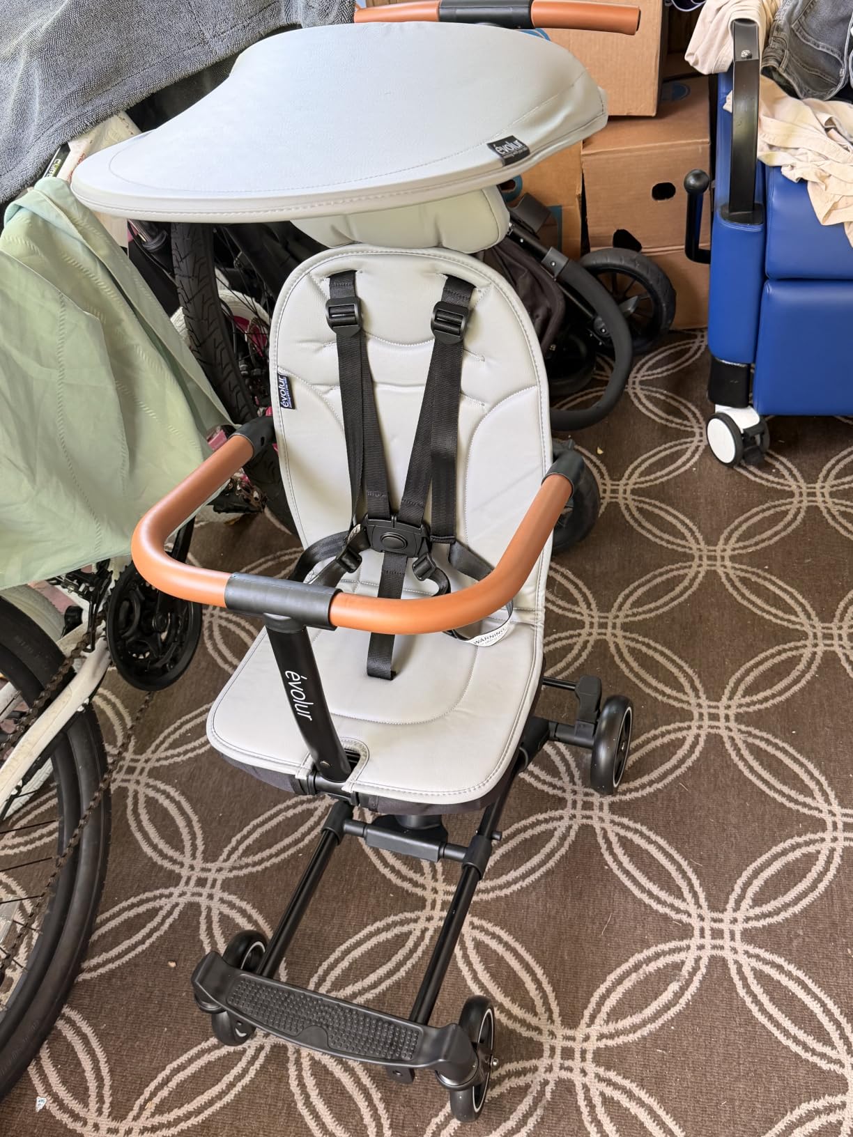 Dream On Me Cruise Rider Stroller with Canopy, Lightweight Umbrella Stroller with Compact Fold, Easy to Carry Travel Stroller - Koala Gray customer photo 2