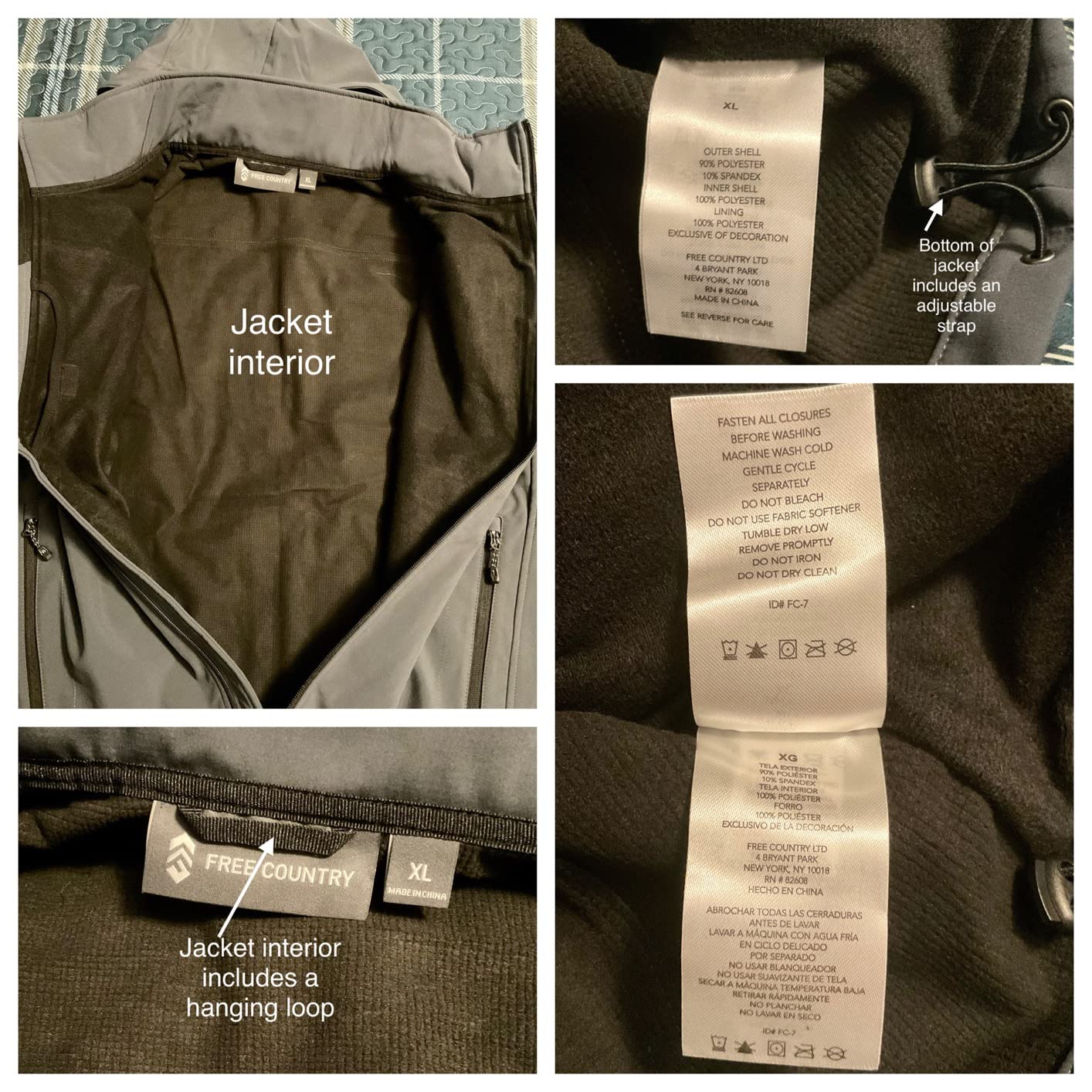 Free Country Men's Softshell Jacket Water & Wind Resistant Insulated and Warm Fleece Lined Rain Hiking Winter Coat-Odyssey II customer photo 1