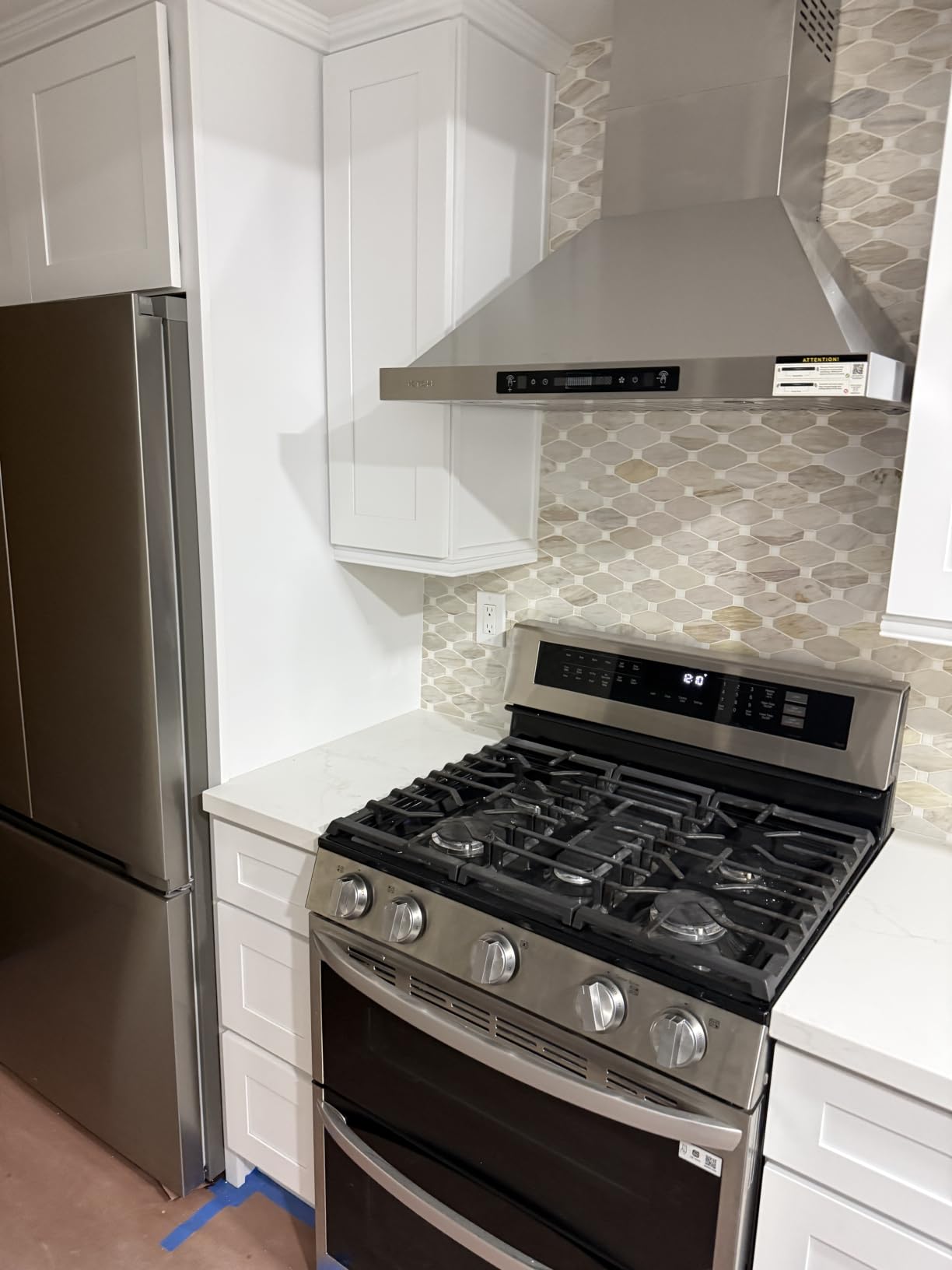 SNDOAS Range Hood 30 inch, Wall Mount Range Hood in Stainless Steel With Ducted/Ductless Convertible, Stove Vent Hood with Aluminum Filters, 3 Speed Exhaust Fan, LED Light, Button Control customer photo 2