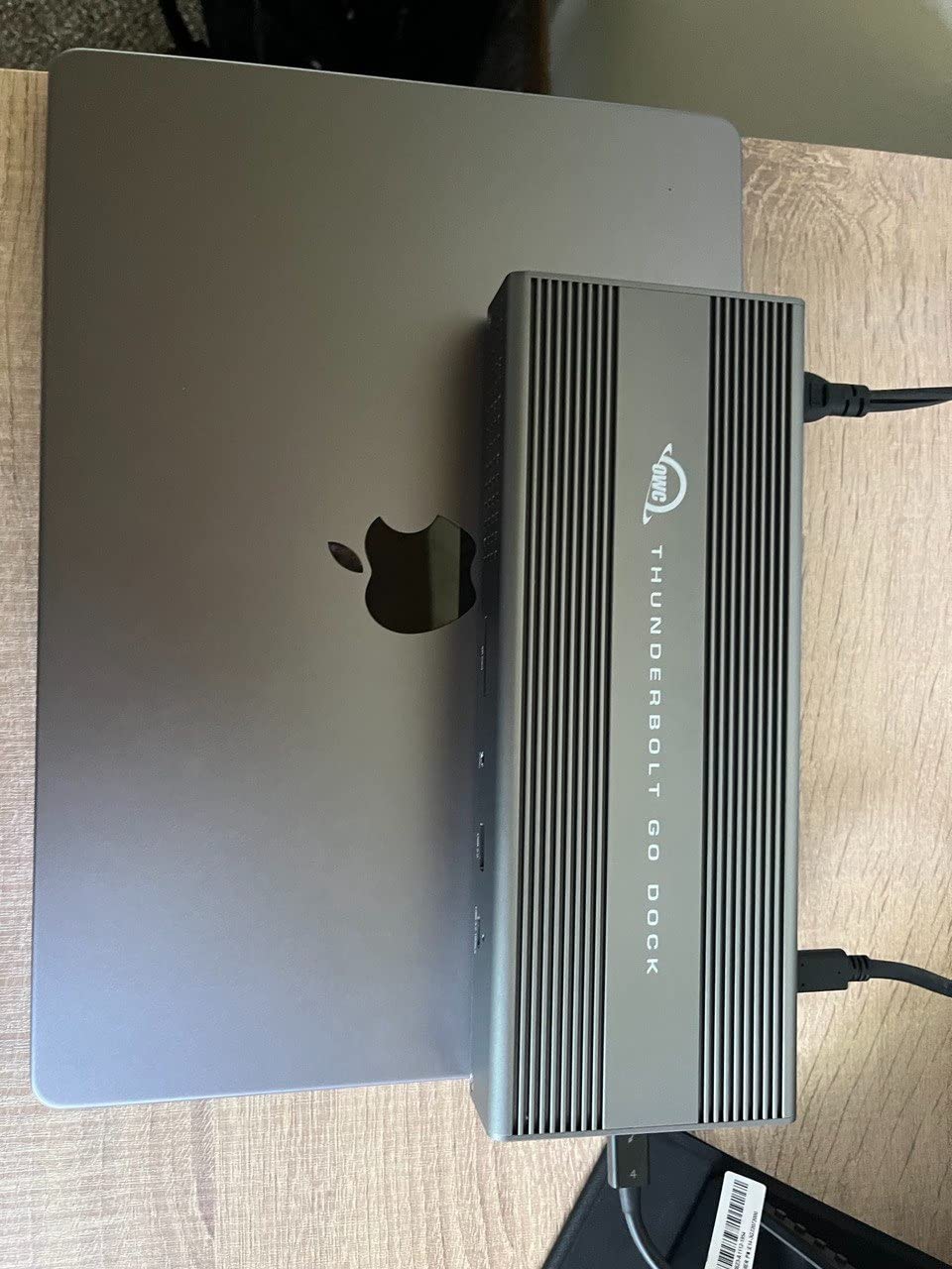 OWC Thunderbolt Go Dock, 11 Ports, Built in Power Supply, 90W Charging, TB4 (USB-C), USB, HDMI, 2.5GbE, SD, Also Compatible with USB-C Devices, Supports Thunderbolt Share customer photo 1