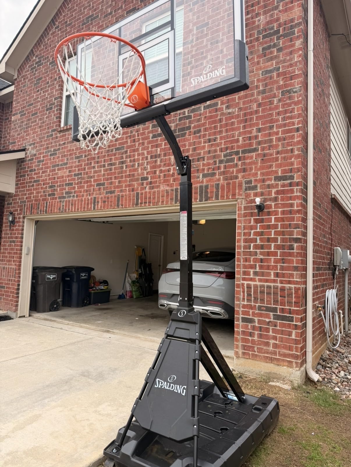 Spalding Momentous EZ Assembly Portable Adjustable Outdoor Basketball Hoop - Assembles in 30 Minutes or Less customer photo 1