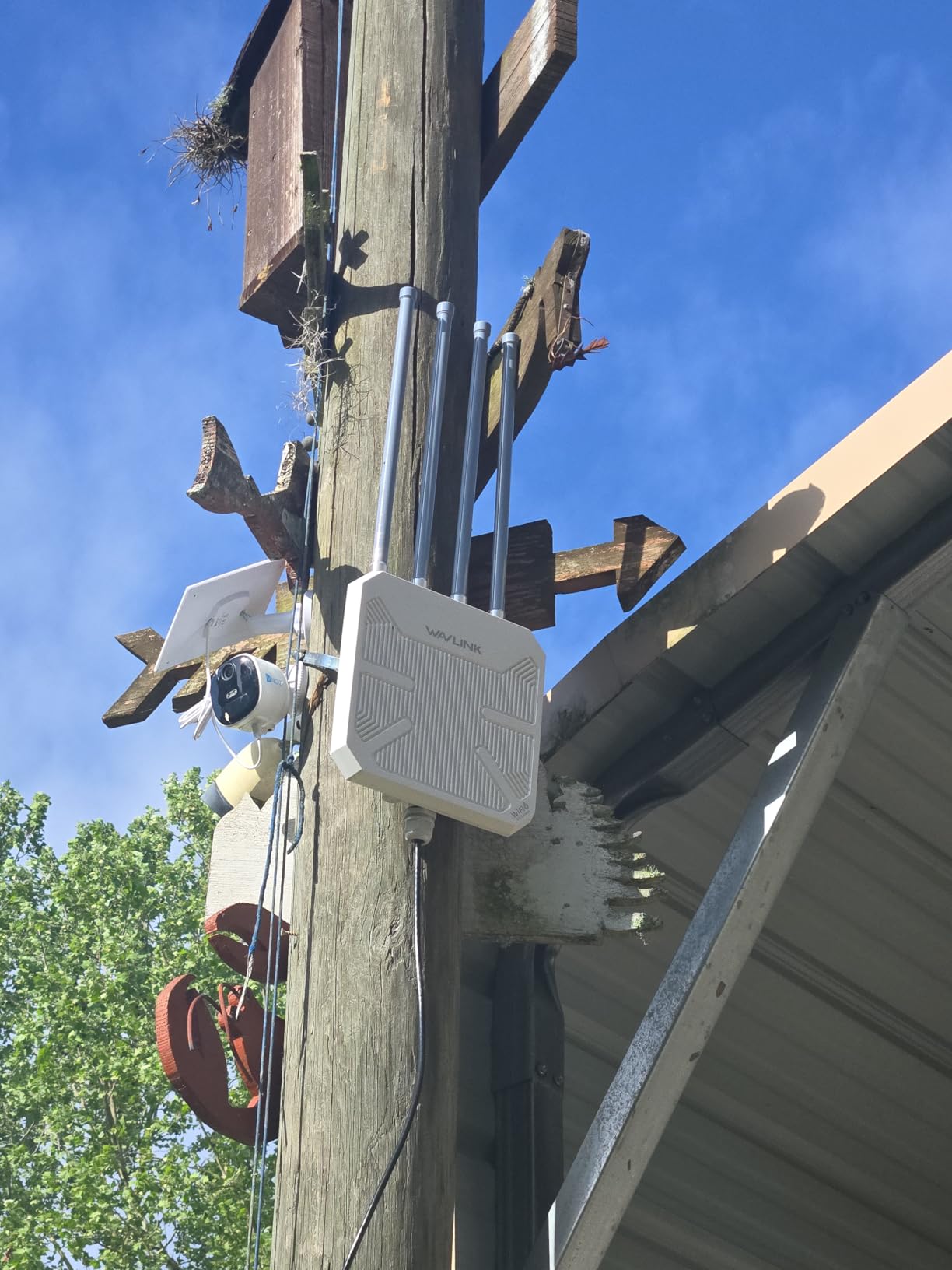 WAVLINK AX1800 Outdoor WiFi 6 Extender, Long-Range, IP67 Weatherproof | Compatible with Starlink, Outdoor Access Point with Engineered Antennas, PoE Power Supply, Ideal for Yard, Farm, RV & Garage. customer photo 1