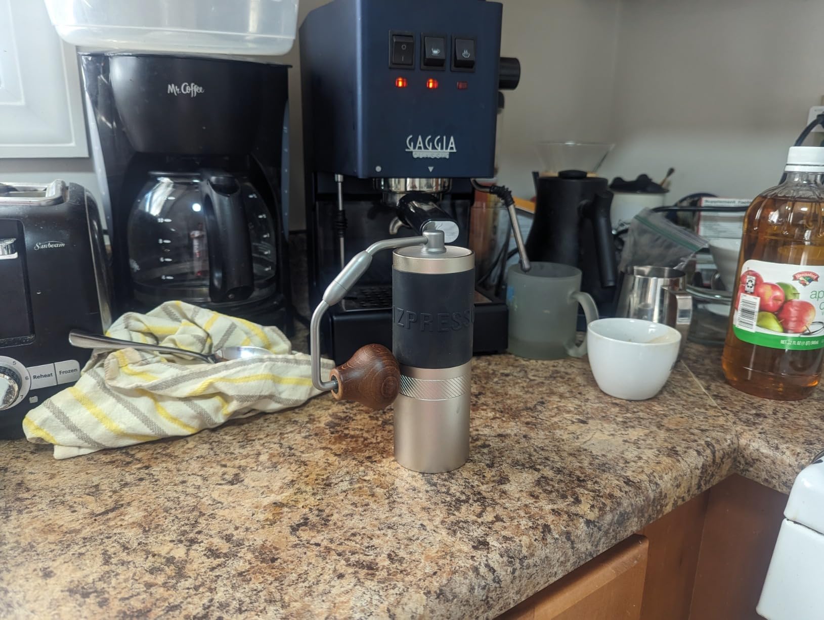 1Zpresso J Manual Coffee Grinder Silver with Assembly Stainless Steel Conical Burr - Numerical Internal Adjustable Setting for Pour Over French Press Cold Brew customer photo 2
