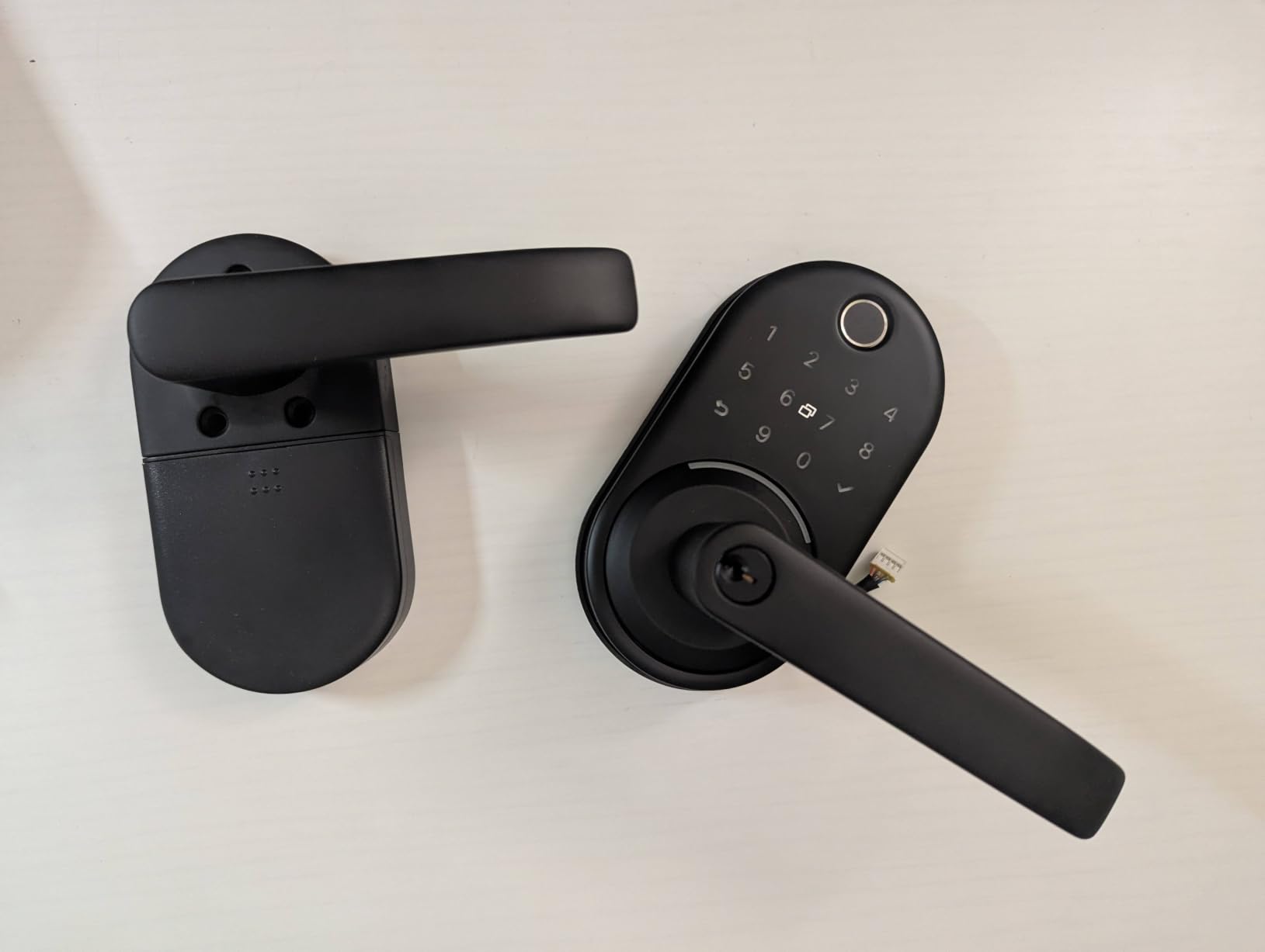 Smart Door Handle Lock with Keypad: Yamiry Fingerprint Smart Knob - Keyless Entry Digital Lock for Front Door - Deadbolt with APP - Generate Passcode Remotely - DIY Installation customer photo 1