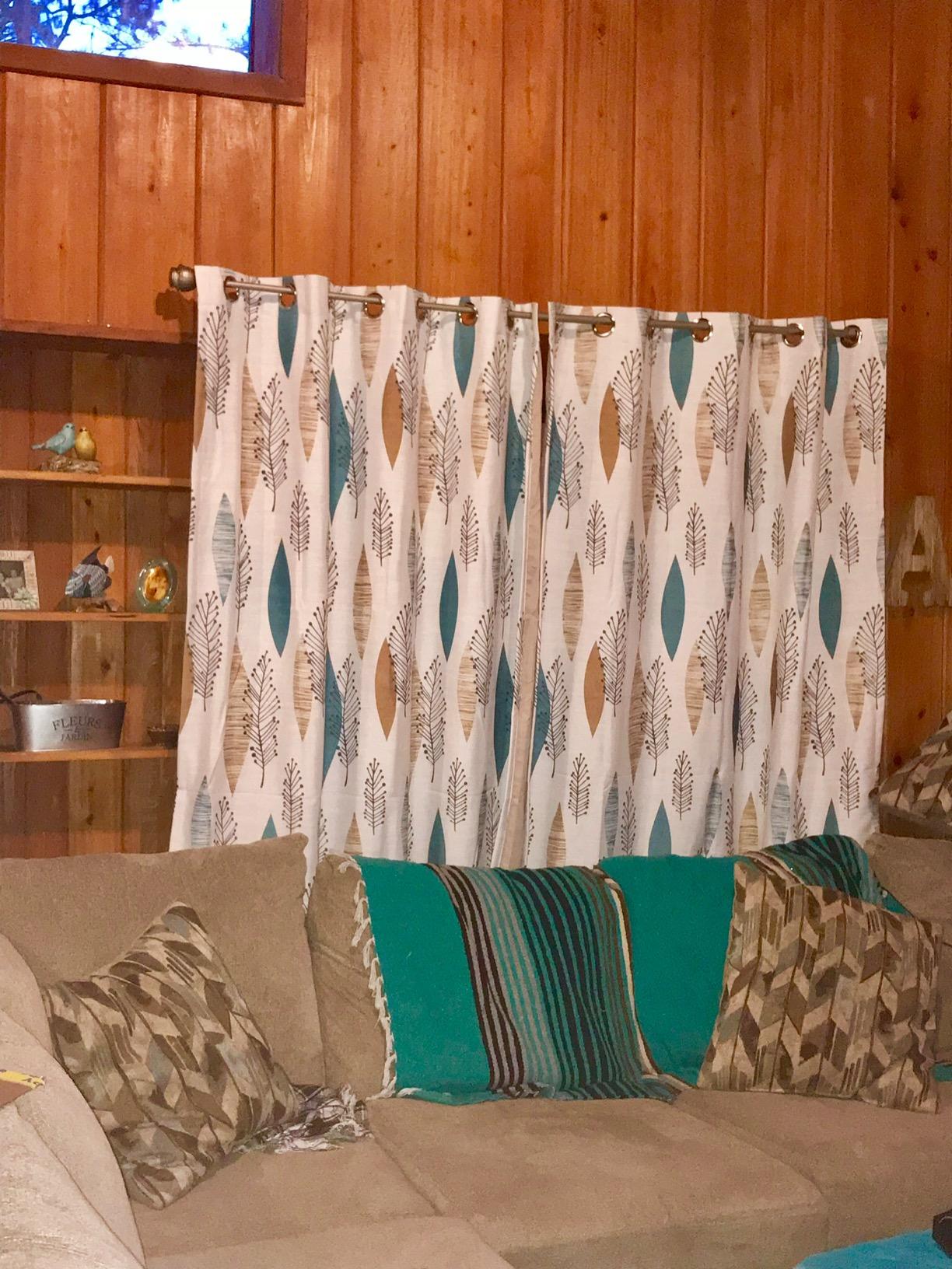 Cherry Home Print Floral Blackout Lined Leaves Curtains Rurality Luxury Drapes Noise Reducing Room Darkening Panel Formaldehyde-Free for Bedroom/Living Room/Hotel/Holiday(1 Panel,52Wx63L,Grommet) customer photo 2