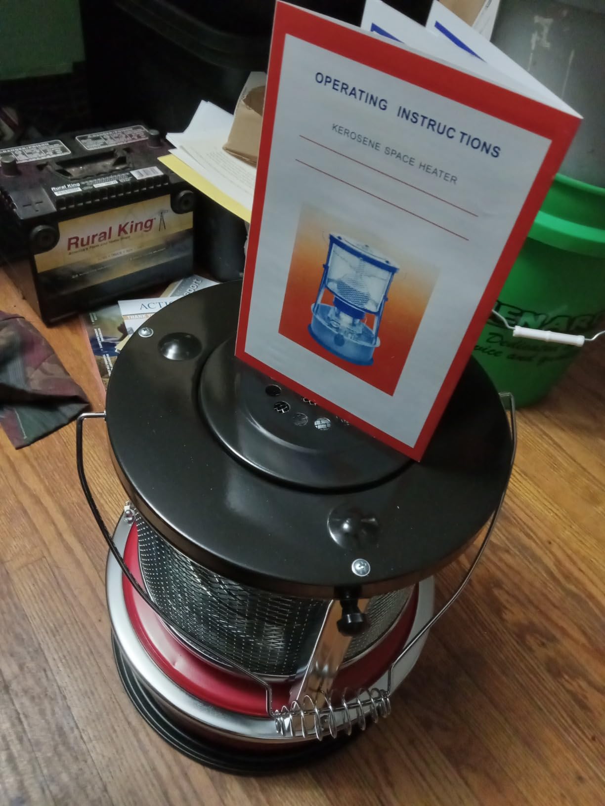 Kerosene Heater & Stove, Kerosene Heater for Indoor Use, 9000 BTU, Outdoor Camping Portable Camp Tent Heater for Ice Fishing, Hunting, Hiking, Survival Emergency & Patio (4.6L) customer photo 2