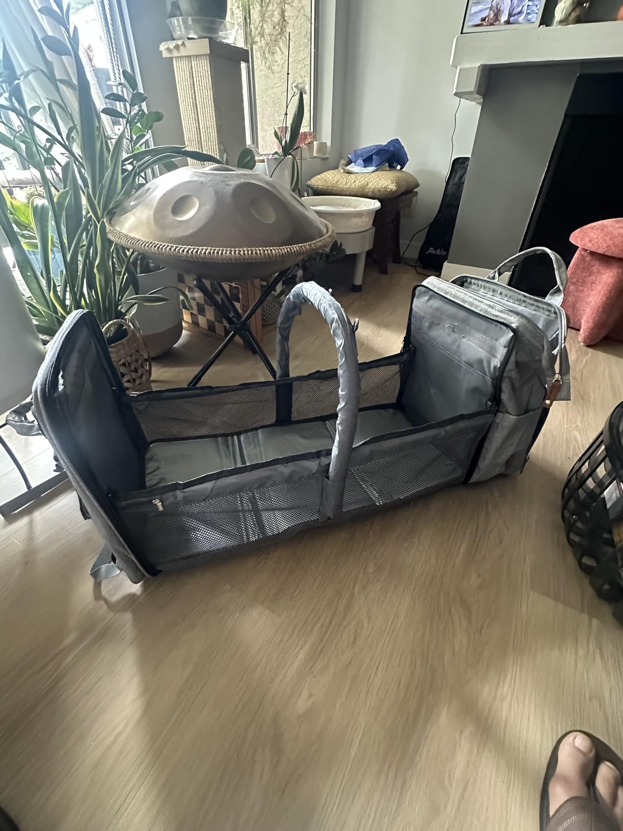 Baby Diaper Bag with Changing Station, Waterproof Diaper Bag Backpack for Moms Dads with USB Charging Port, Baby Shower Gifts, Large Capacity diaper backpack, Grey customer photo 2